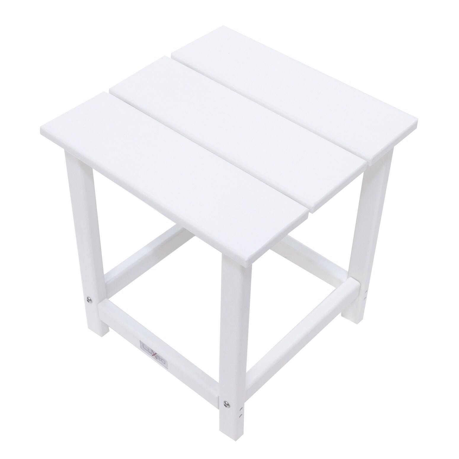 LuXeo LUX-1524-WHT-ST Patio-Tables - View #2