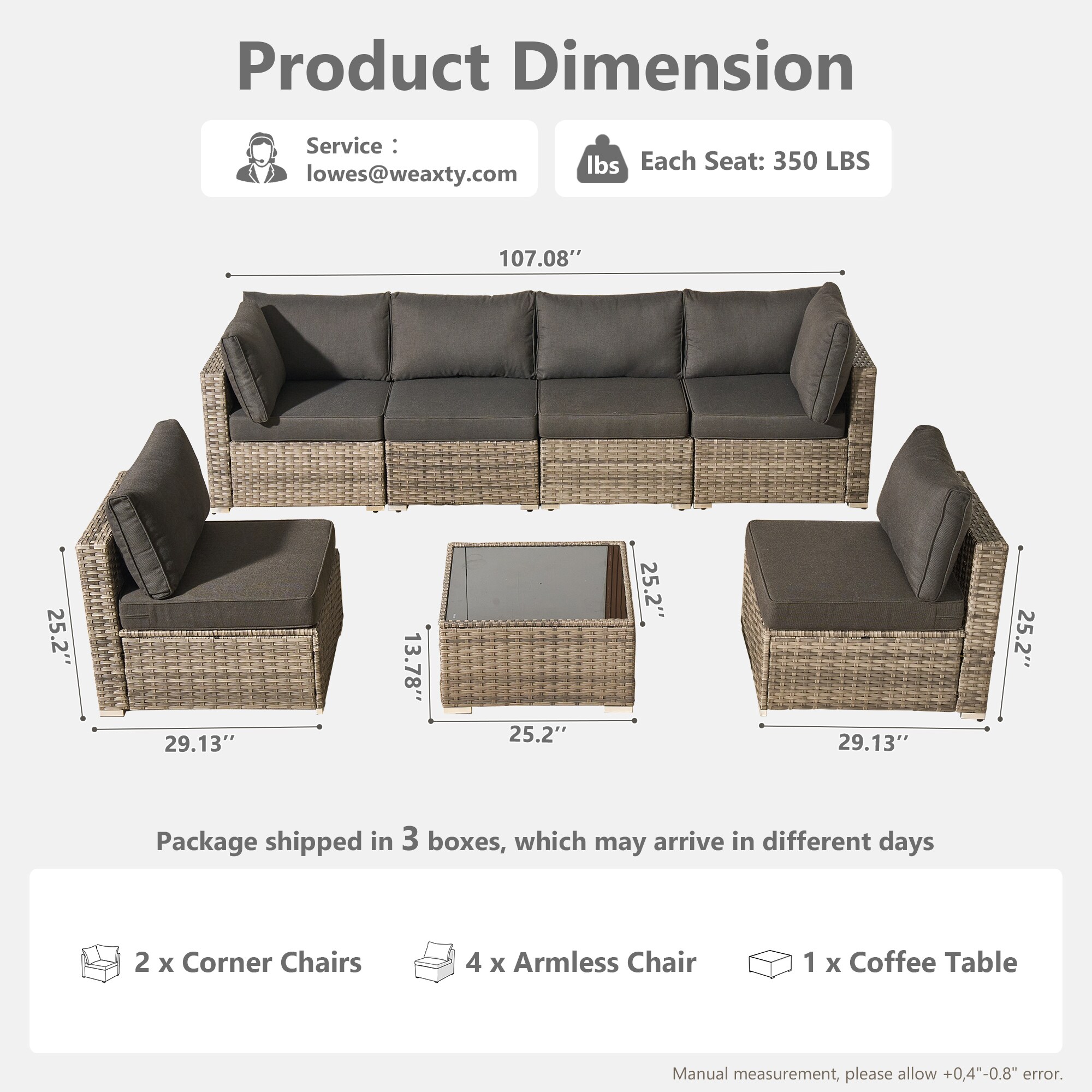 weaxty HMBZH100 Patio-Sofas-Daybeds - View #9