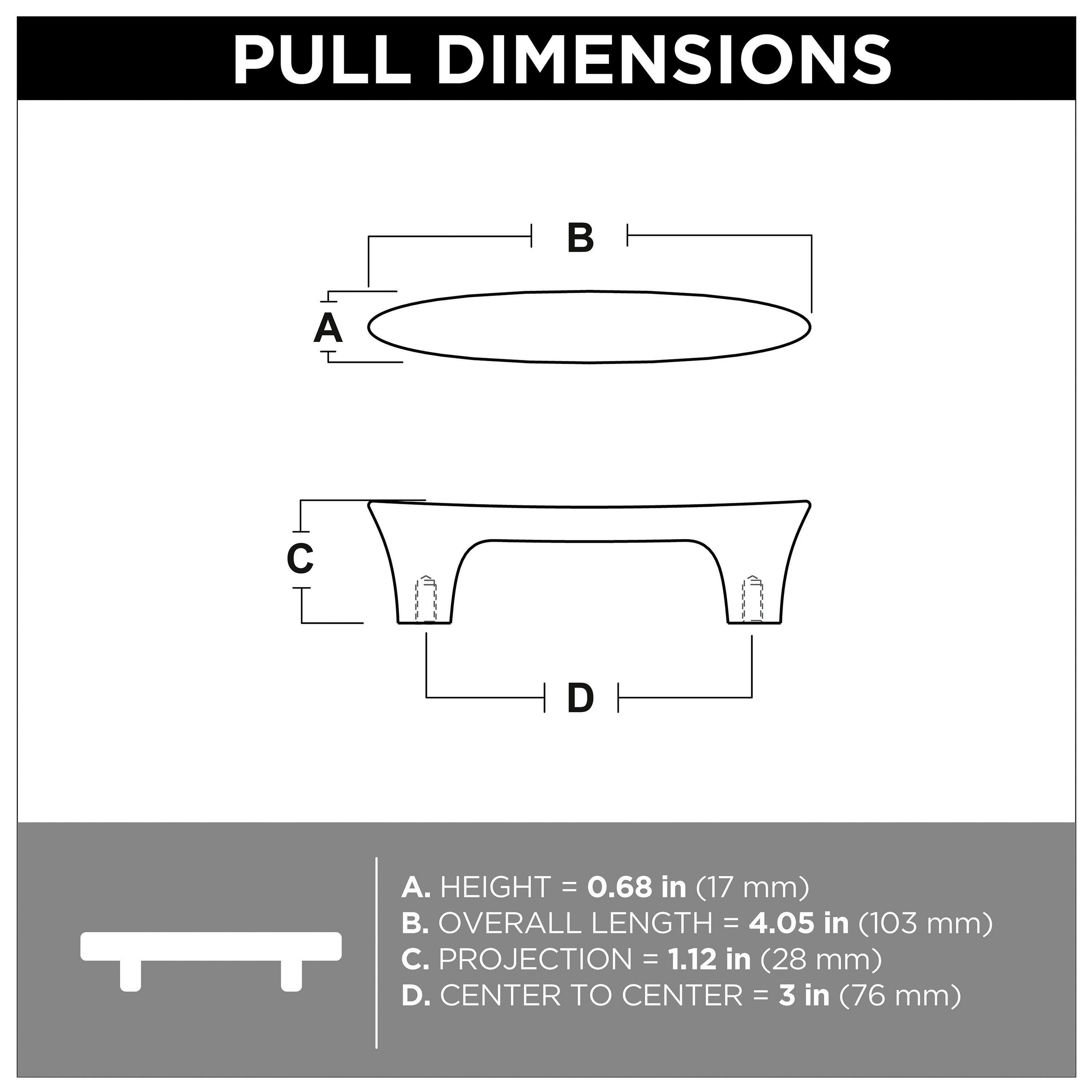 Brainerd P46023W-FB-K1 Cabinet-Pulls - View #7