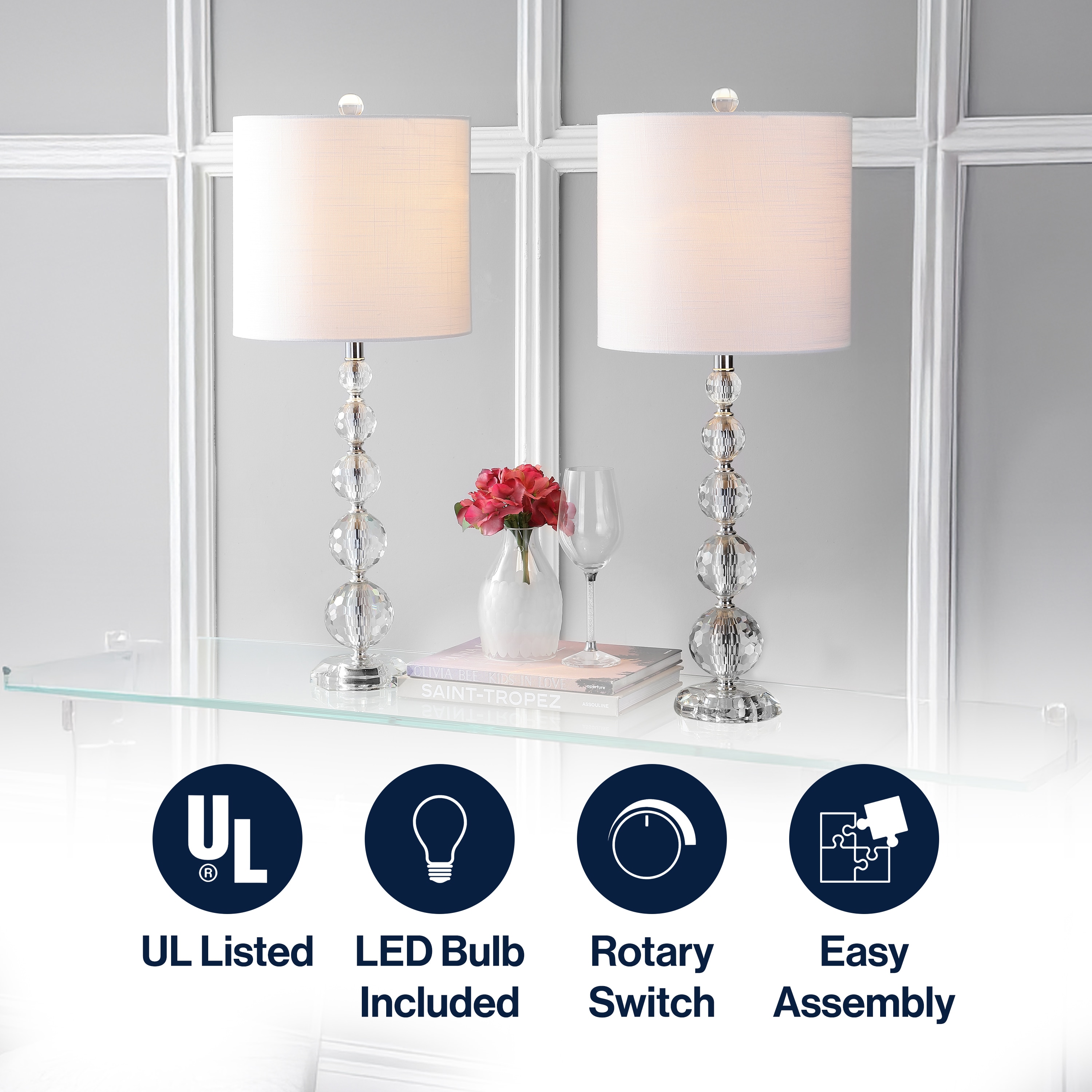 JONATHAN  Y JYL5002A-SET2 Table-Lamps - View #3