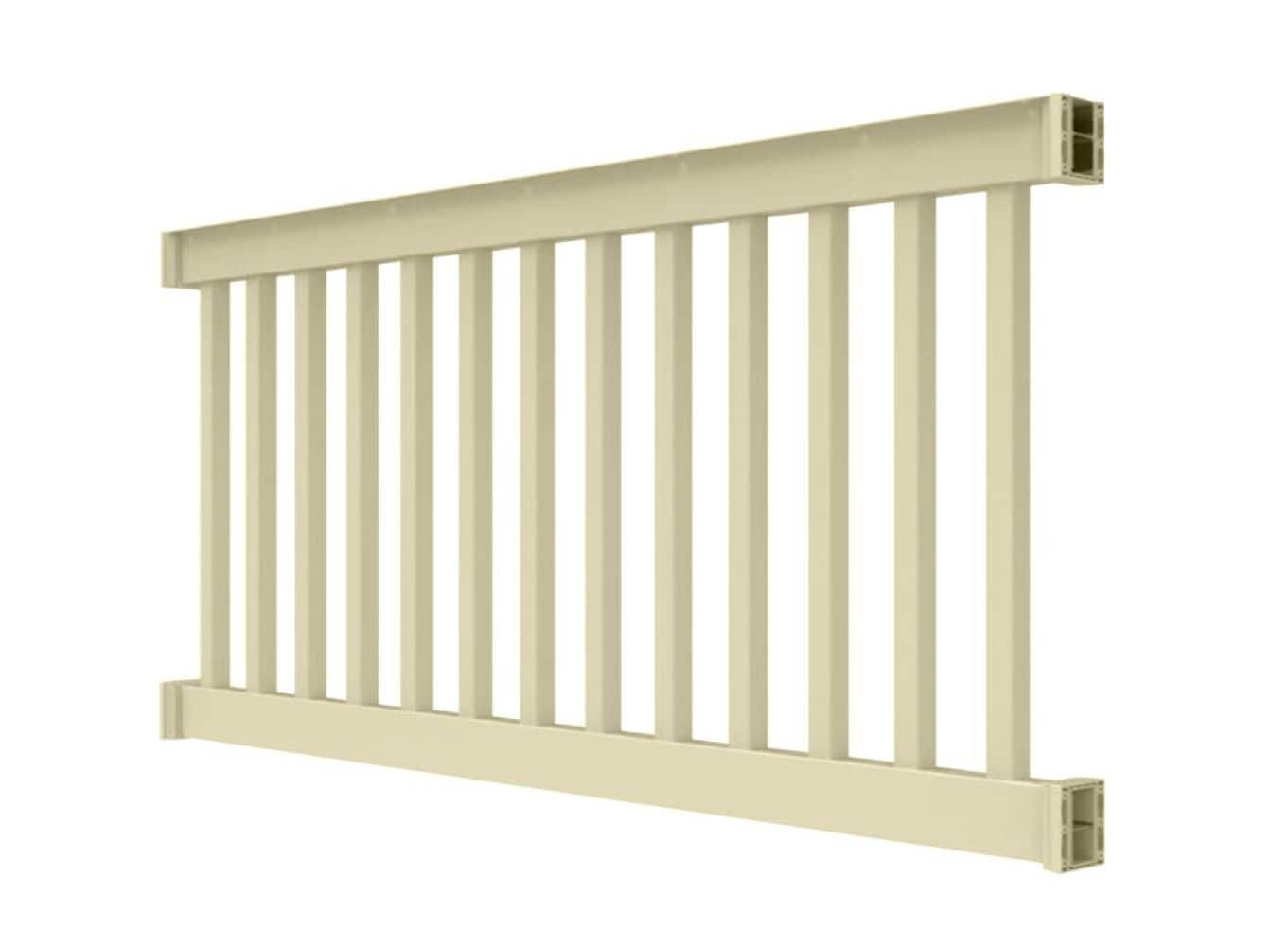 Capital Railing 6-ft x 3.5-in x 36-in Tan Vinyl Deck Rail Kit in the ...