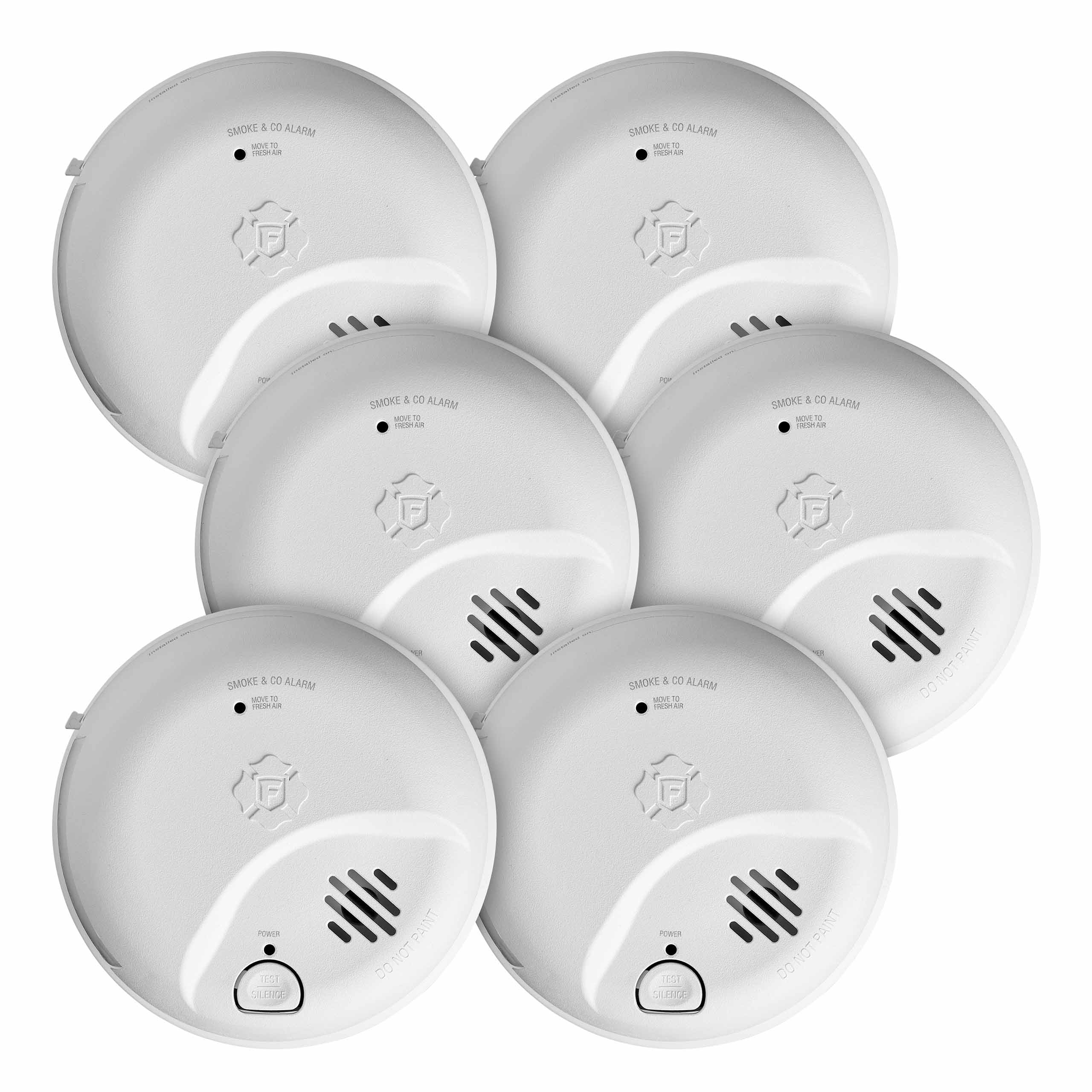 First Alert BRK 6-Pack Hardwired Combination Smoke and Carbon Monoxide Detector 1046873 Sansujyuku sansujyuku.com