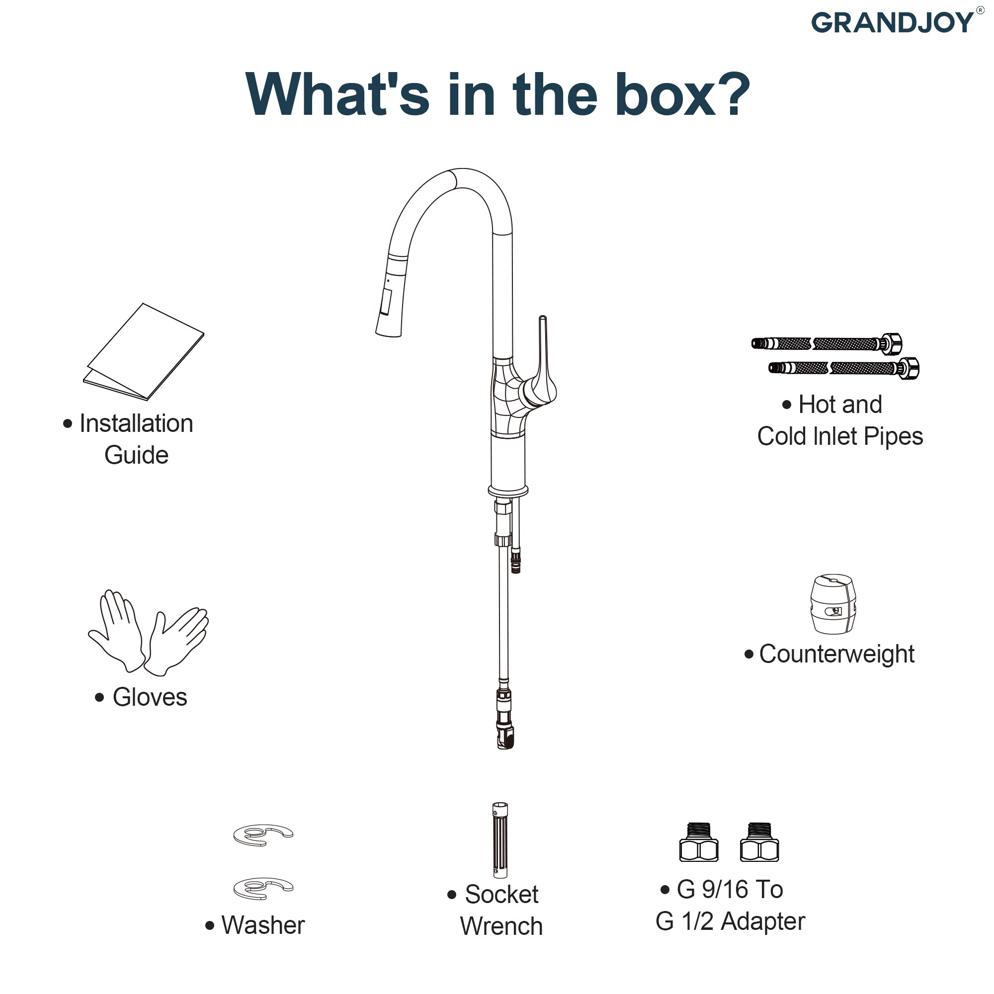 GRANDJOY SGF13GJ-00K-BL Kitchen-Faucets - View #11