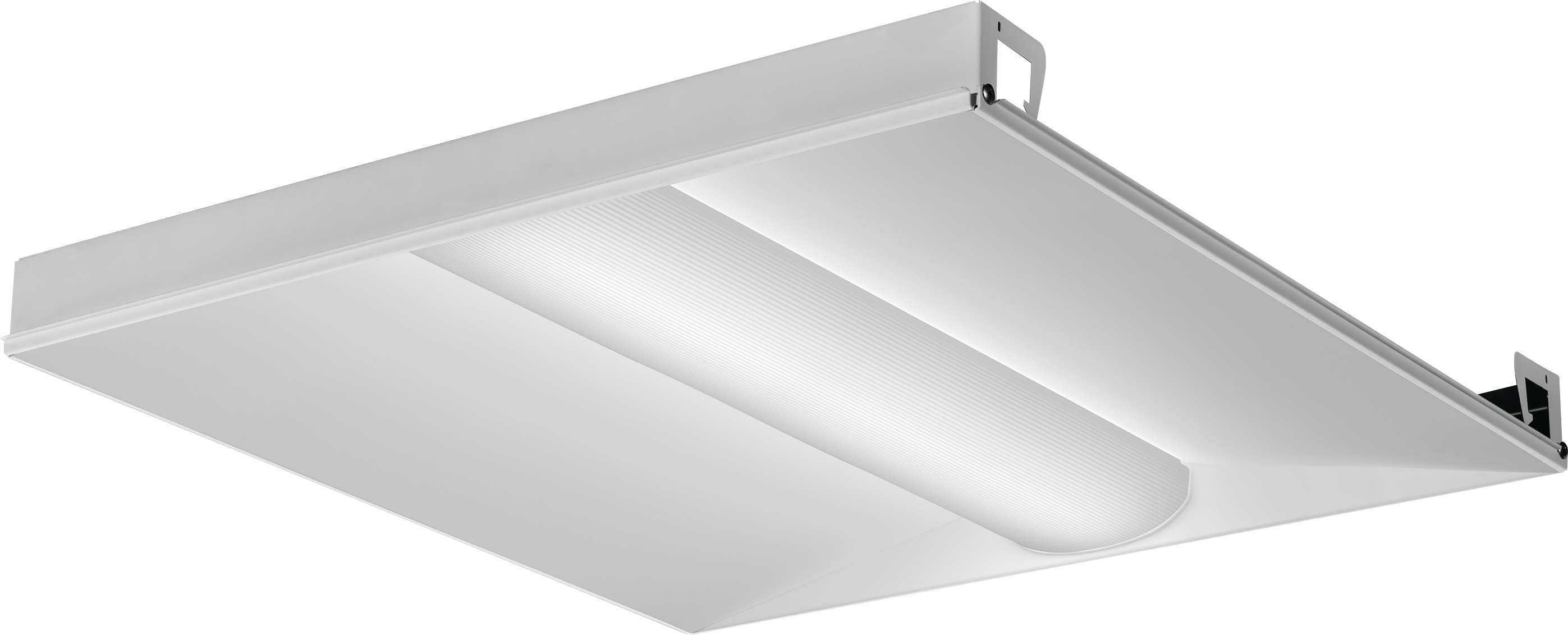 Matte White Recessed LED Ceiling Light with Acrylic Shade