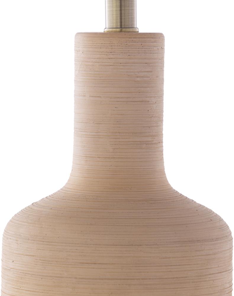 Surya Brae 27-in Beige 3-Way Table Lamp with Linen Shade in the Table Lamps  department at