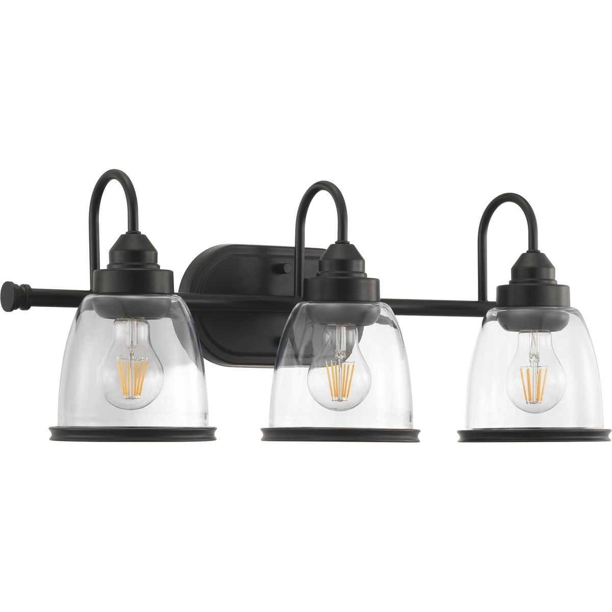 Progress Lighting P300180-020 Saluda 24-in 3-Light Antique Bronze Transitional Vanity Light