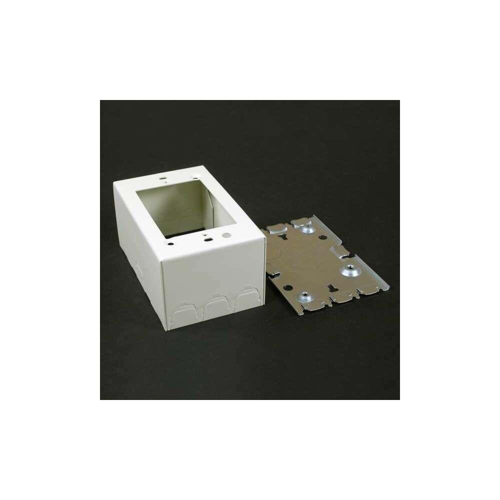  ZX9CTG12602 Wiremold 700 Single Gang Extra Deep Switch and Receptacle Box Fitting, Ivory