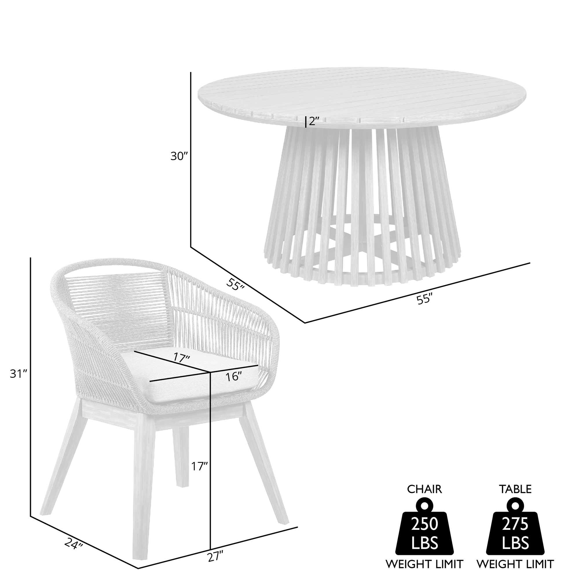 Armen Living SETODTF5TRU Patio-Dining-Sets - View #7
