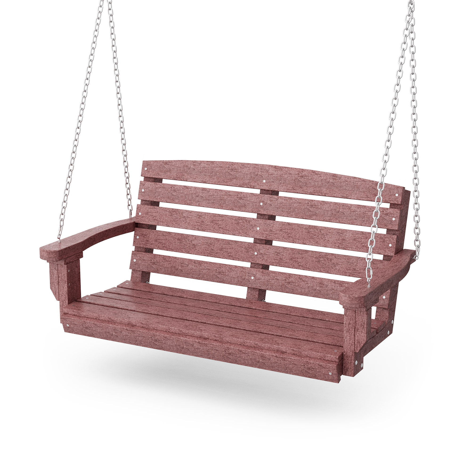 Wildridge LCC-202-CW Classic 2 -person Cherrywood Plastic Outdoor Swing