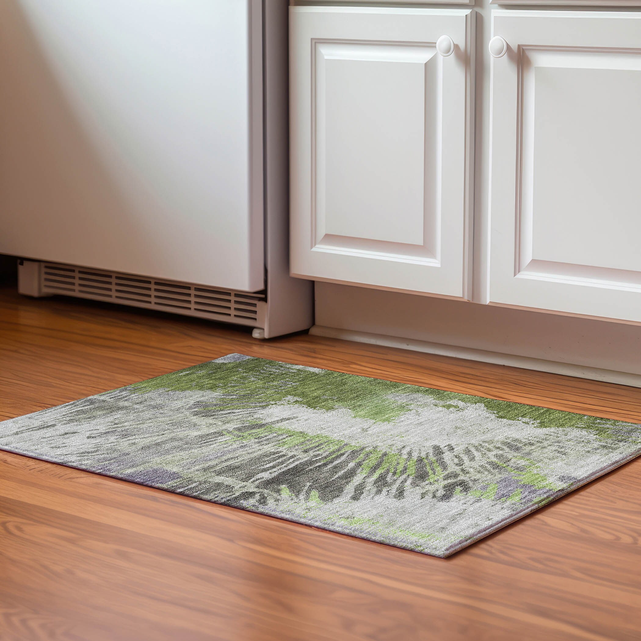 Addison Rugs AMF645OL20X30 Mayfield AMF645OL 2 x 3 (ft) Loomed Polyester Olive Rectangular Indoor Geometric Machine washable Area rug
