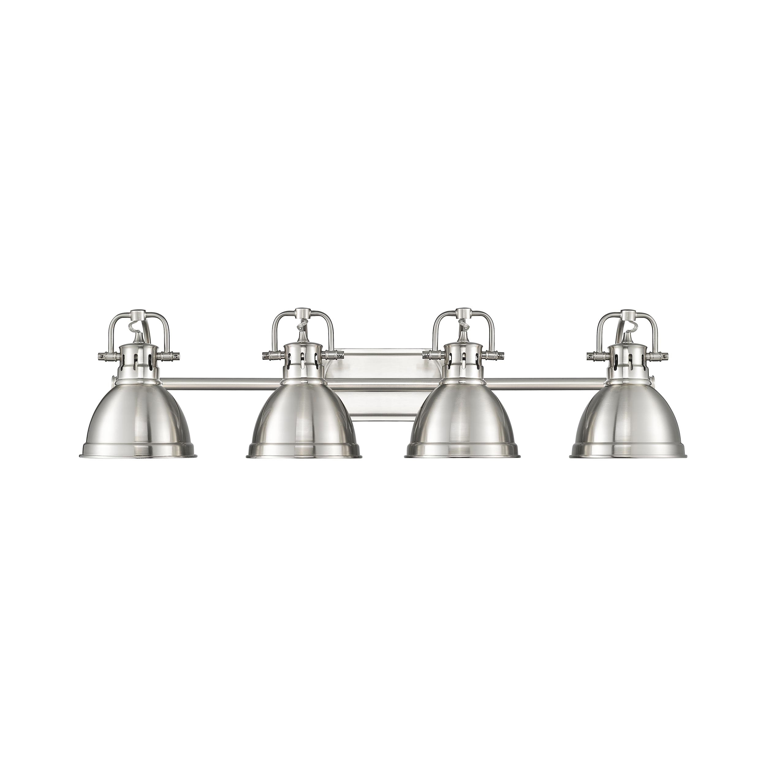 Golden Lighting 3602-BA4 PW-PW Duncan 8.25-in 4 -Light Pewter Transitional Vanity light