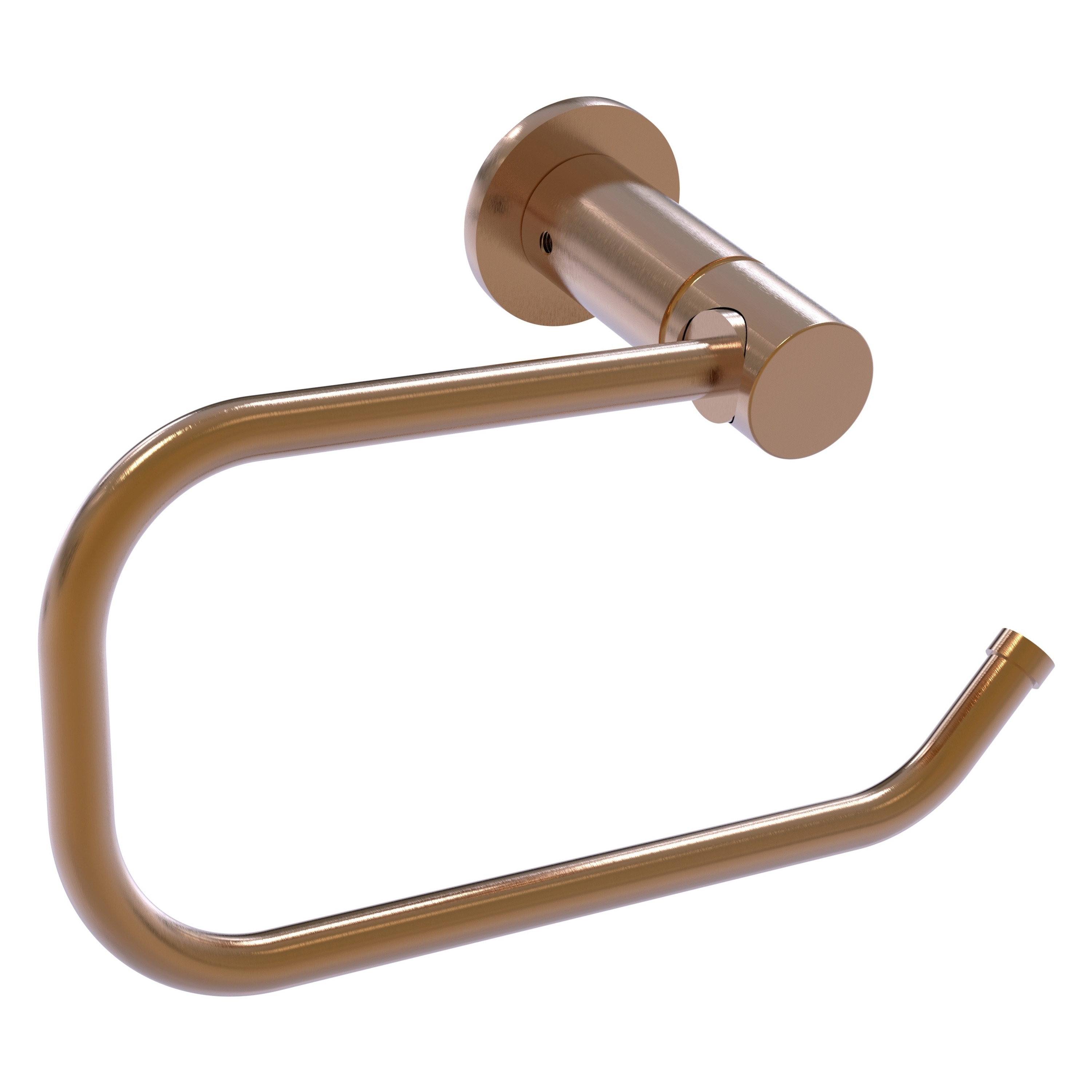 Allied Brass FR-24E-BBR Fresno Brushed Bronze Wall mount Single post Toilet Paper Holder 1 -Rolls with Storage