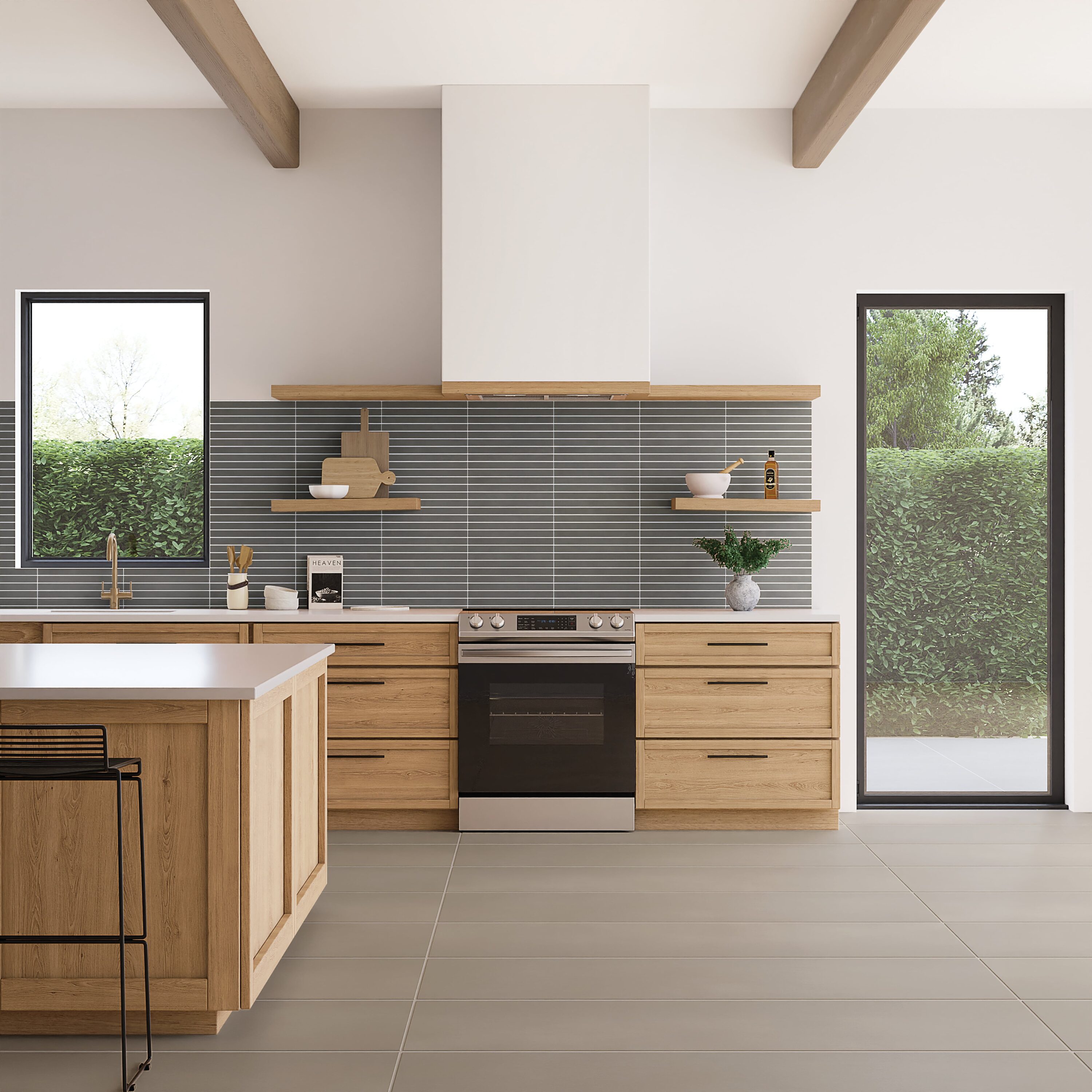Bedrosians Sahara Taupe 12-in x 24-in Matte Porcelain Subway Floor and Wall Tile (13.56-sq. ft/ Carton)