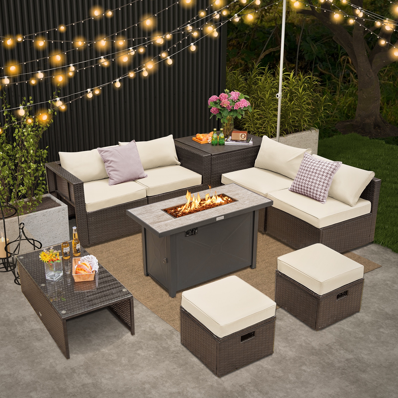 Sumyeg CN-WFQ08-BL Patio-Conversation-Sets - View #3