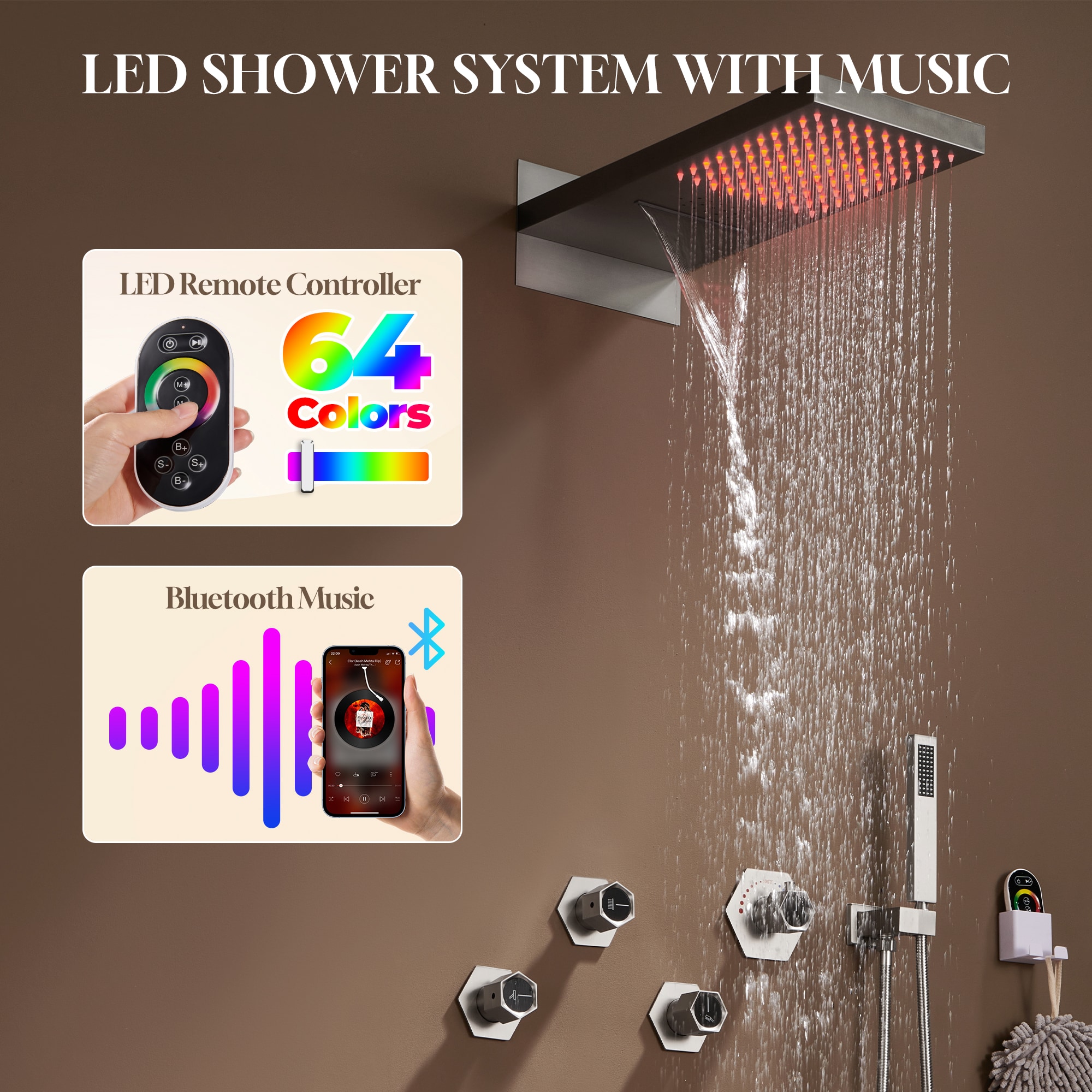 CASAINC EB-C-2-12-BN Showerhead-Bar-Panels - View #8