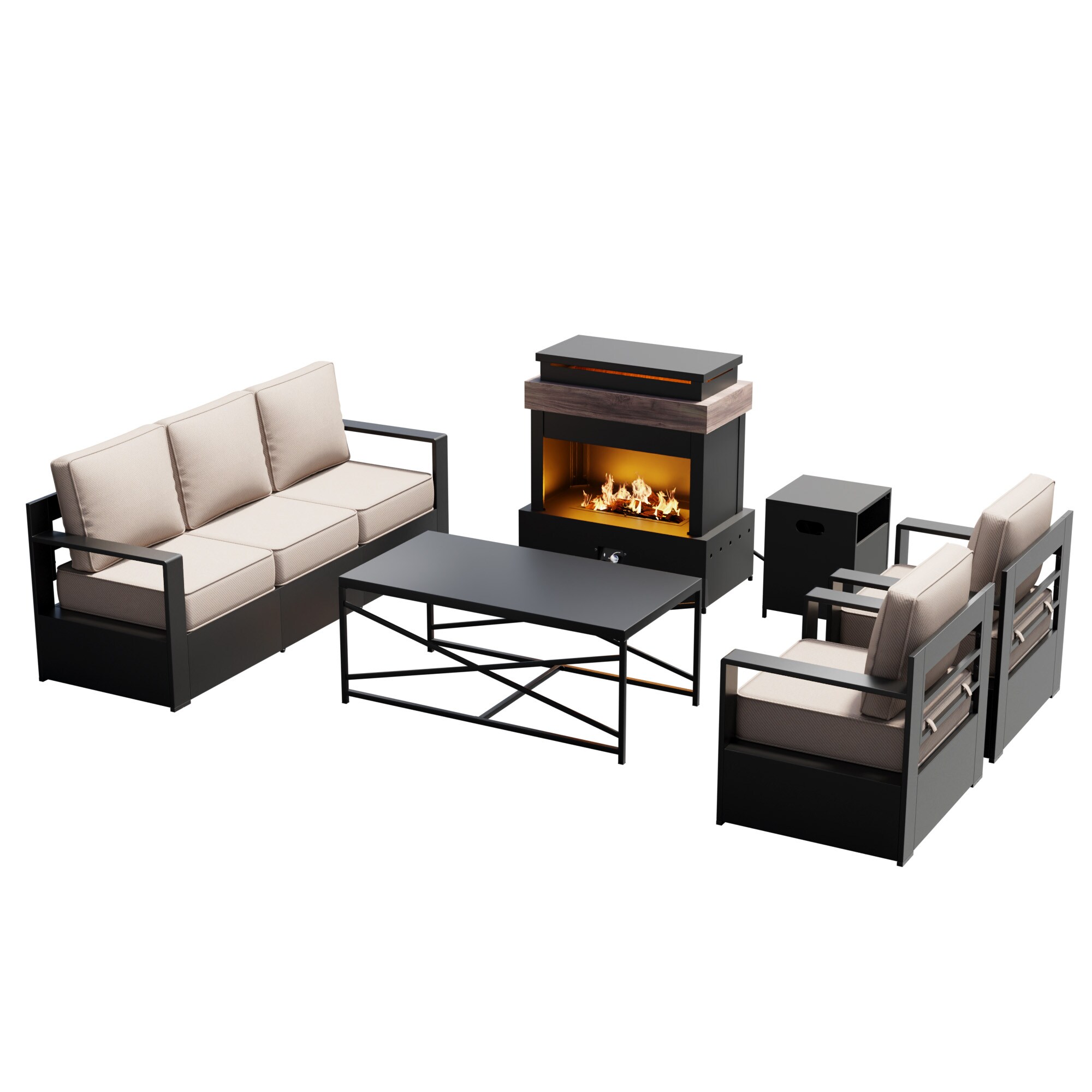 Gardenbee MA12A13M77Z14-M Patio-Conversation-Sets - View #8