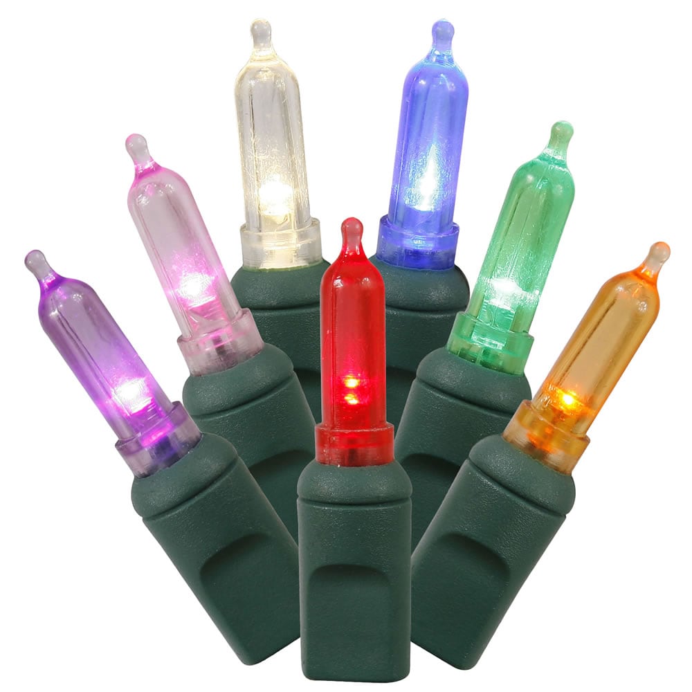 Vickerman X6G7500 50-Count 25-ft Multicolor LED Plug-In Indoor Christmas String Lights
