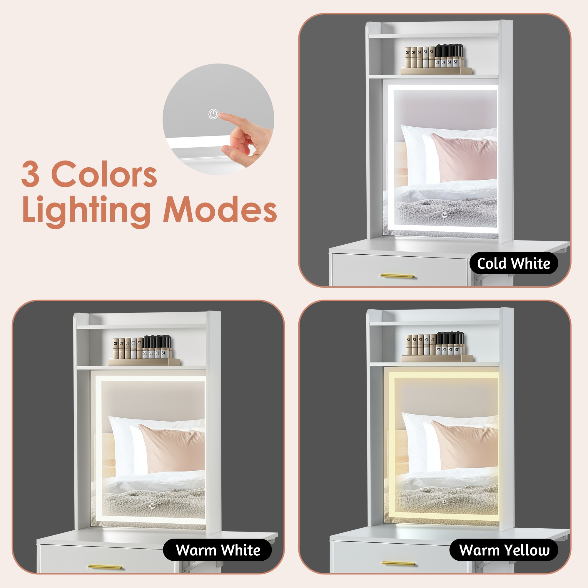 ModernLuxe N704P210497K Bedroom-Vanities - View #5