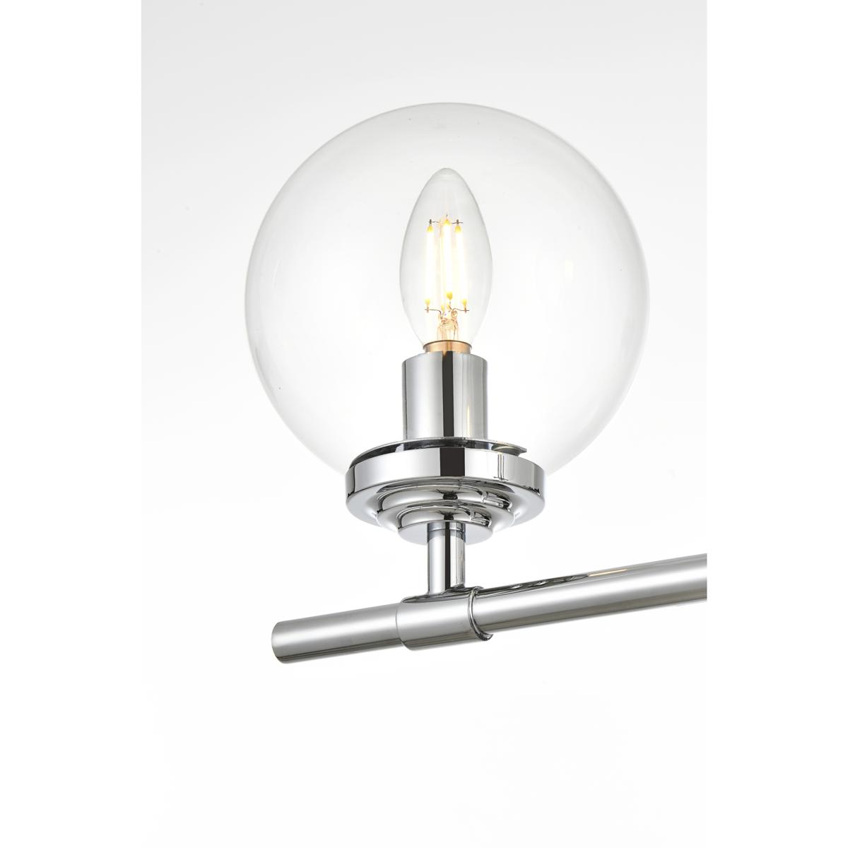 Elegant Lighting Living District LD7302W33CH Ingrid 4 Light 33 inch ...