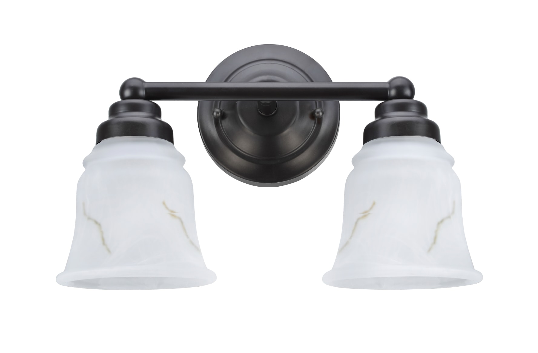 Aspen Creative Corporation 62009-2 13.5-in 2-Light Bronze Transitional Vanity Light