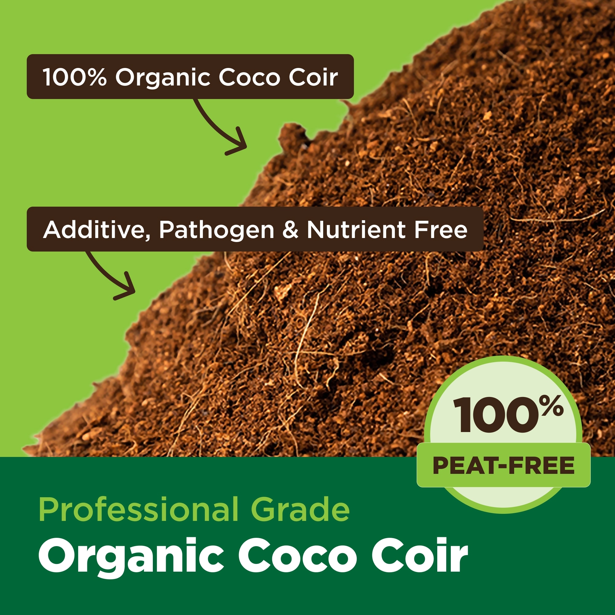 Char Coir 1-Pack Coirganic Loose Growing Media 50-L / 1.75 cu. ft