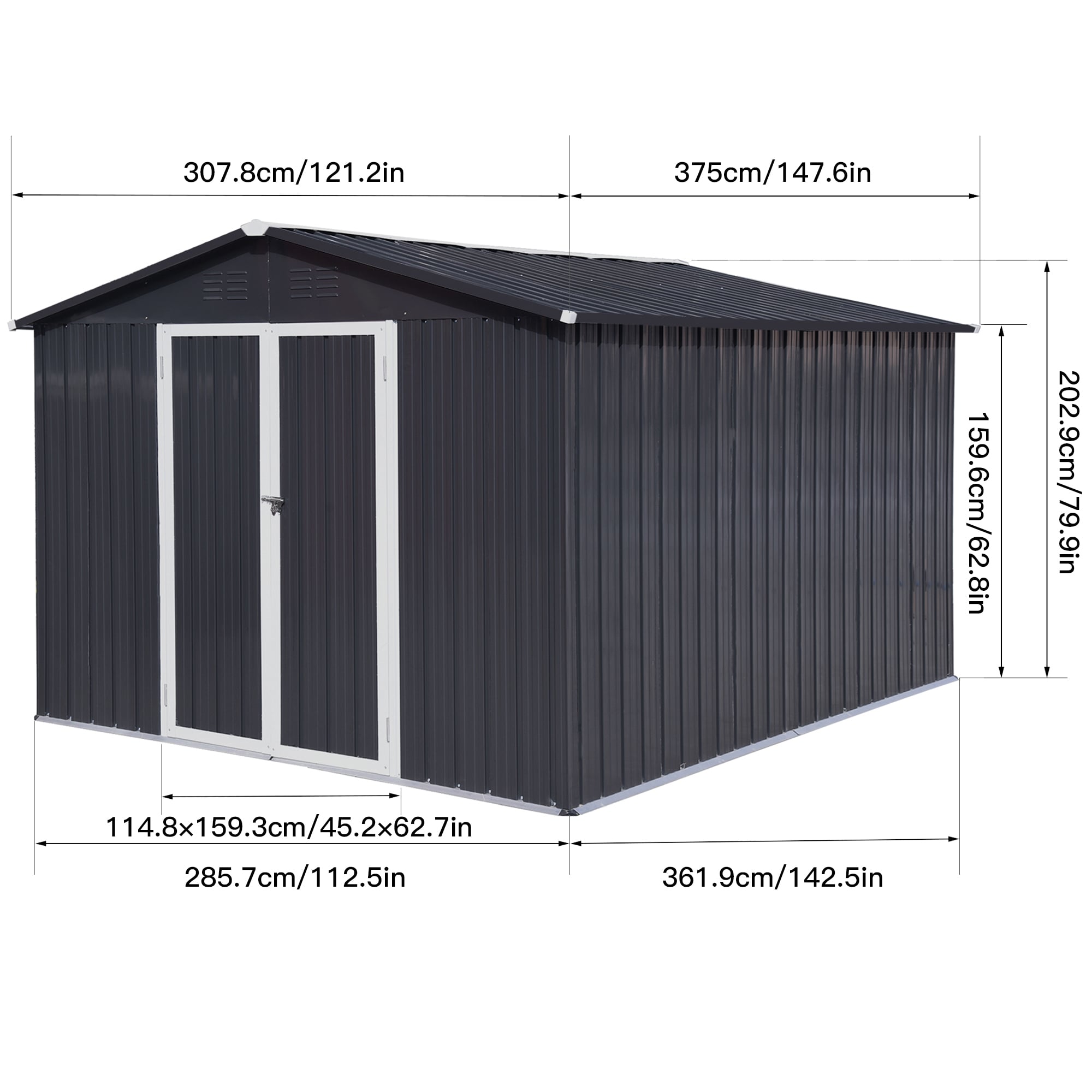 Bayfeve BF-135036-SD Metal-Storage-Buildings-Sheds - View #5