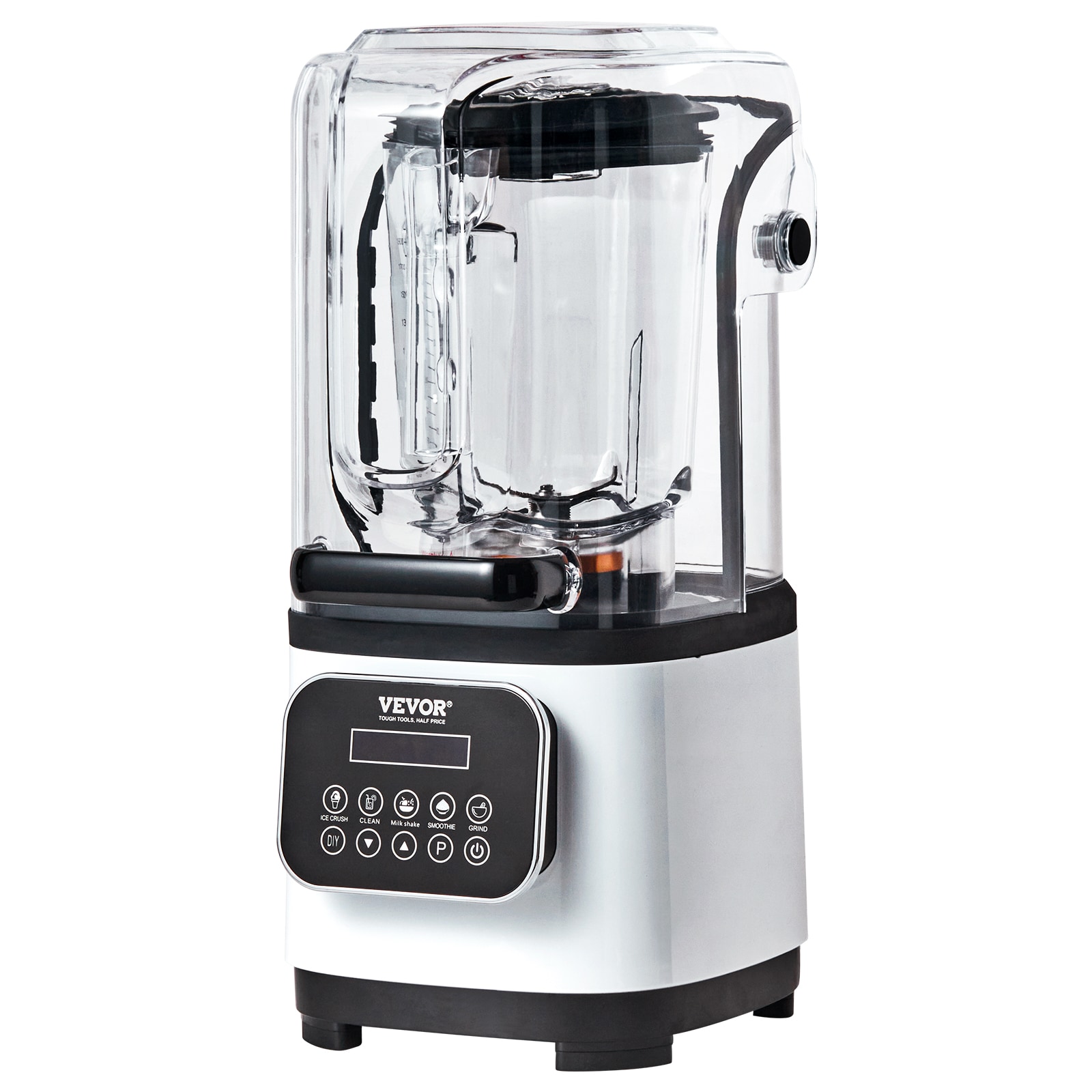 VEVOR TSSBJ20L1600WCAX2V1 2L Smoothie Blender 68-oz 9-Speed Countertop Blender (5 Settings White)