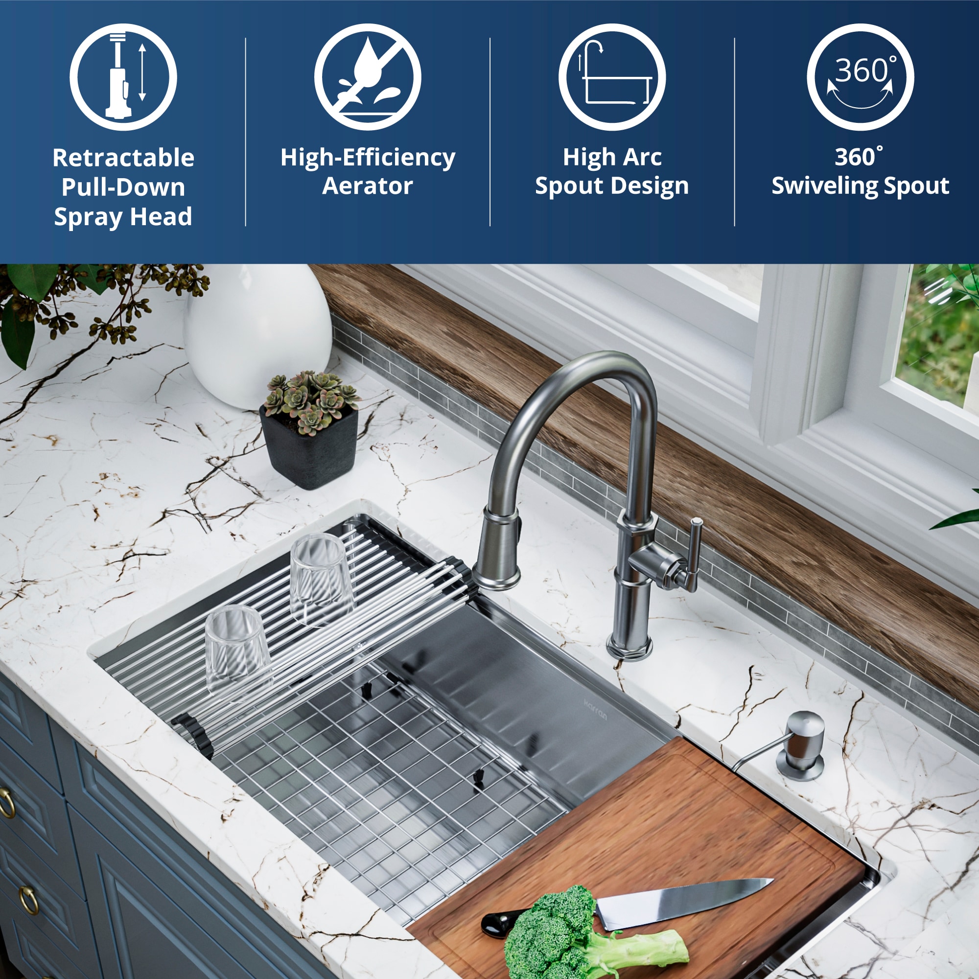 Karran KKF365GG Kitchen-Faucets - View #3