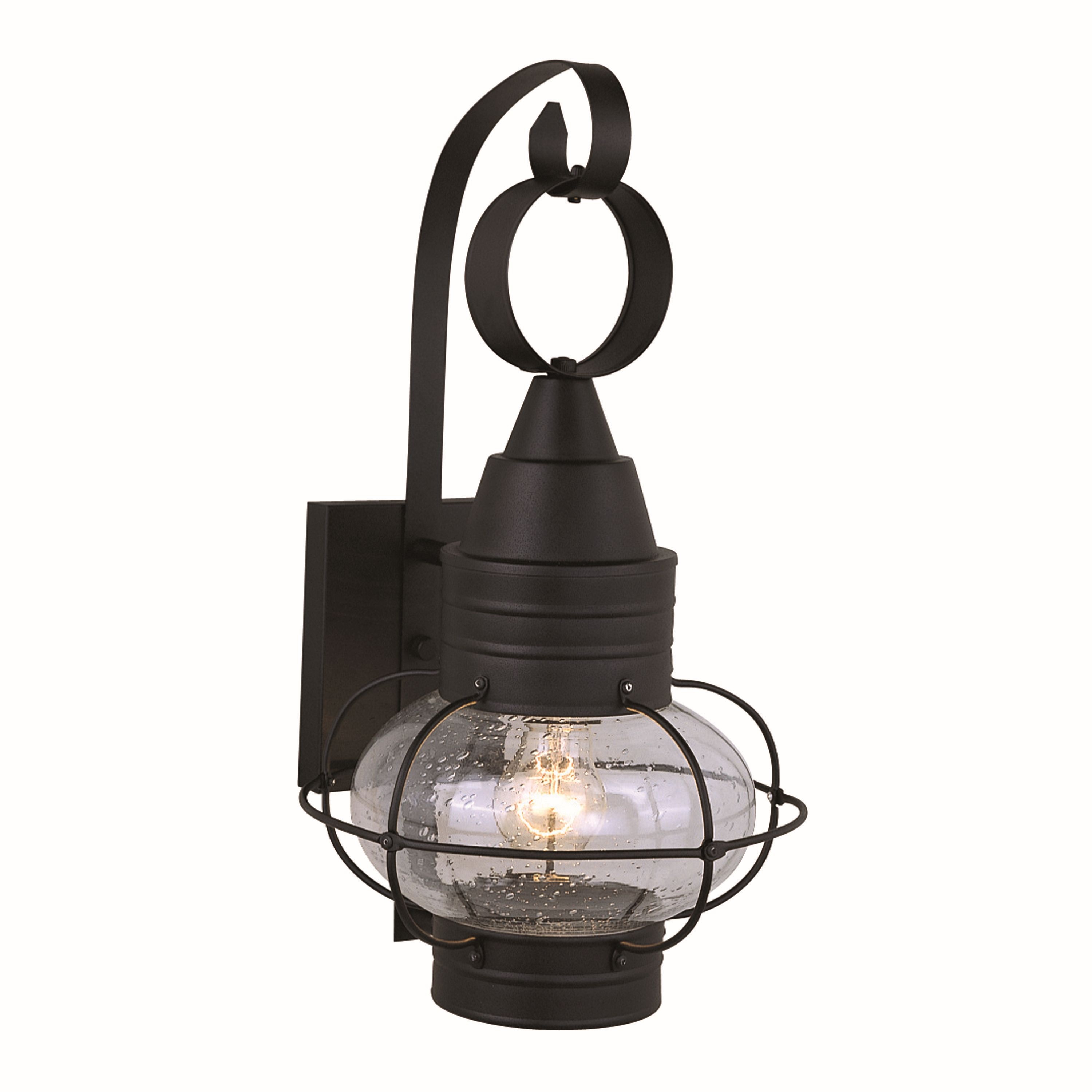 Cascadia OW21891TB Chatham 1 -Light 18-in H Matte Black Hardwired Outdoor Wall Light