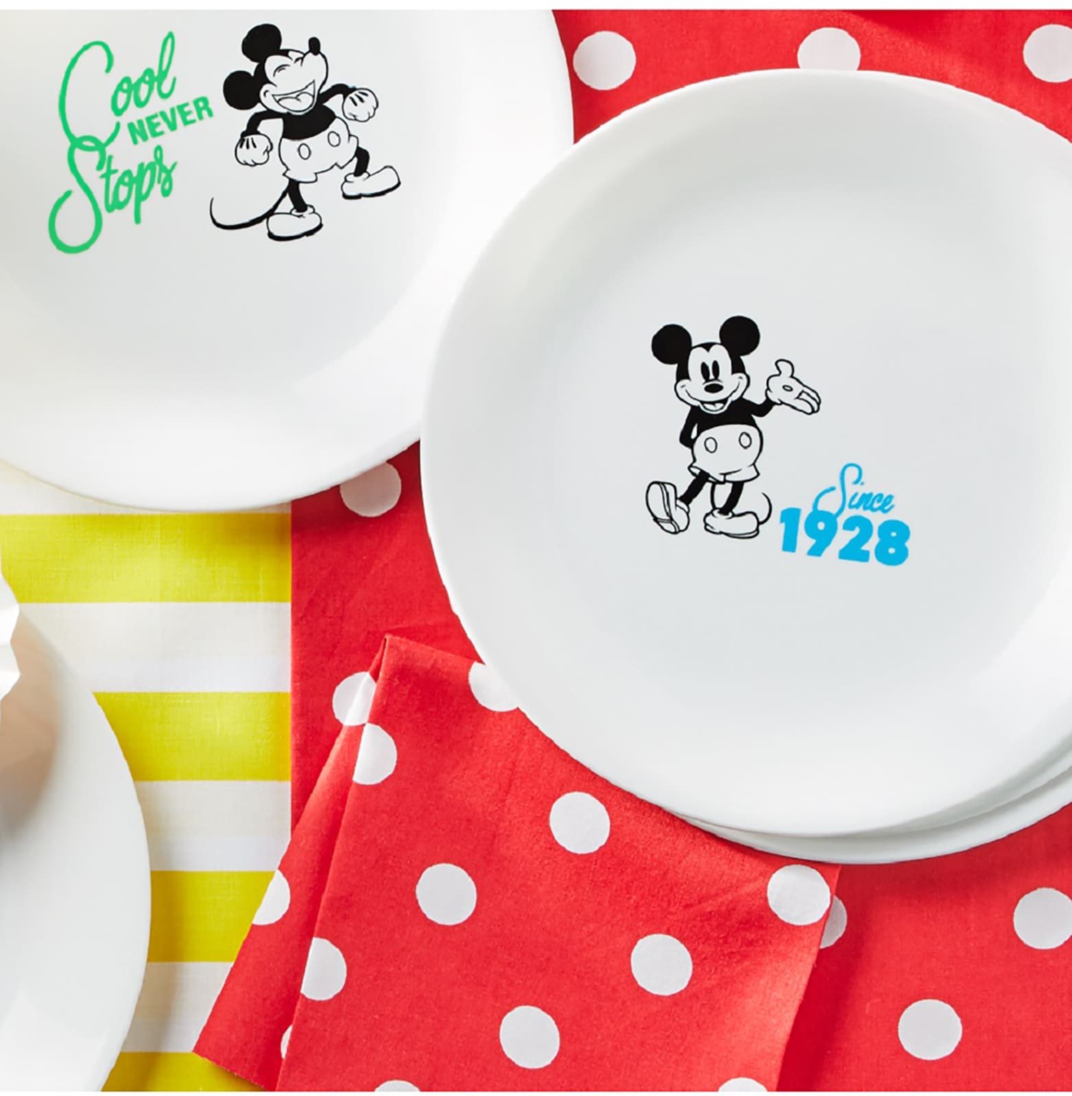 Corelle Disney Mickey Mouse Lunch Plates 4pk - Chip Resistant