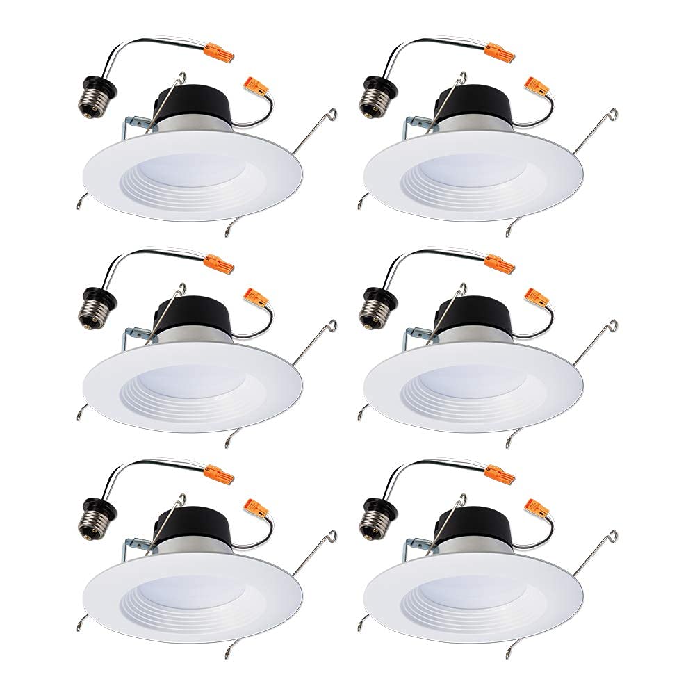 HALO LT 5 in. and 6 in. White Retrofit LED Downlight Trim 3000K 90 CRI 6-Pack #LT560WH6930R-6PK-1
