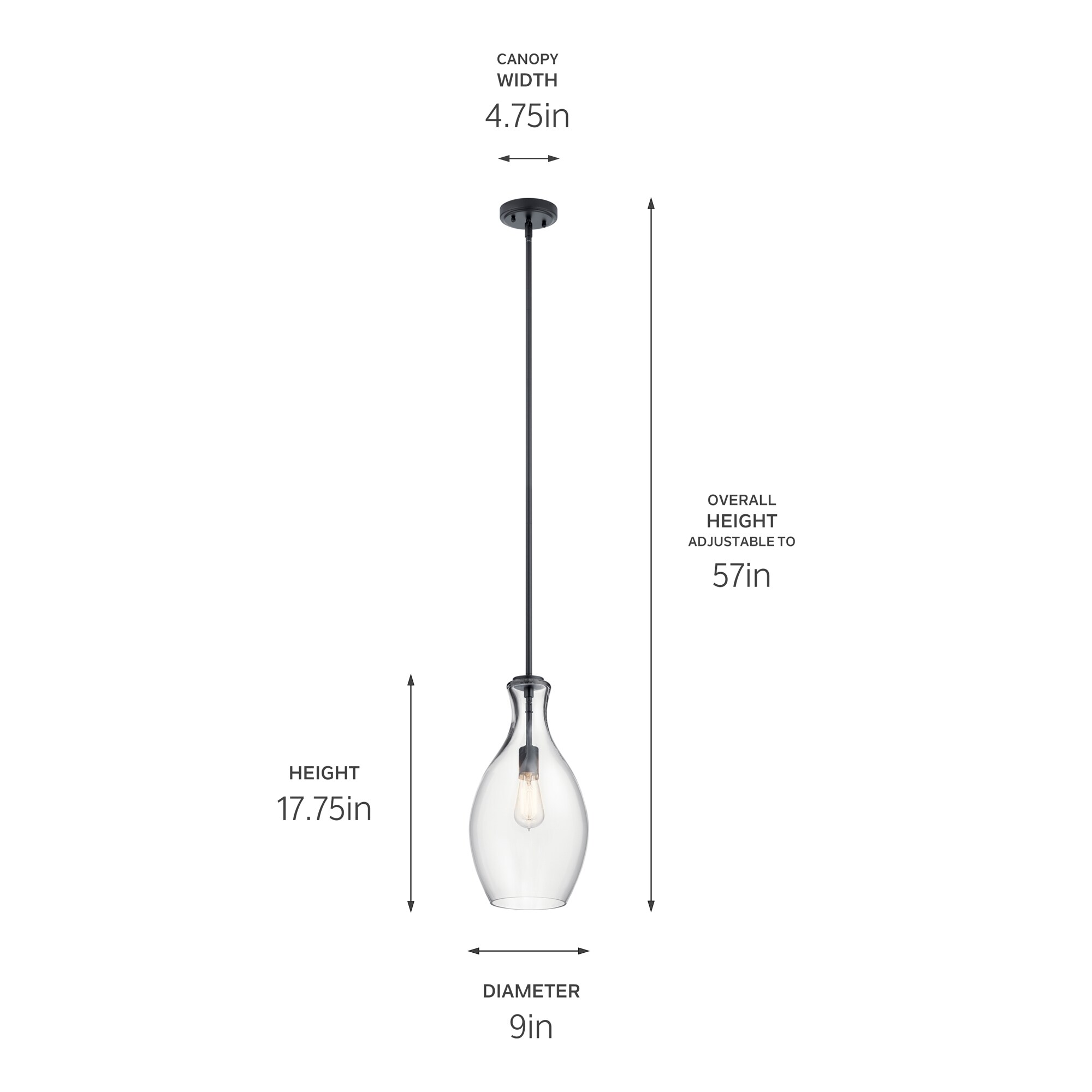 Kichler 42047BK Pendant-Lights - View #5