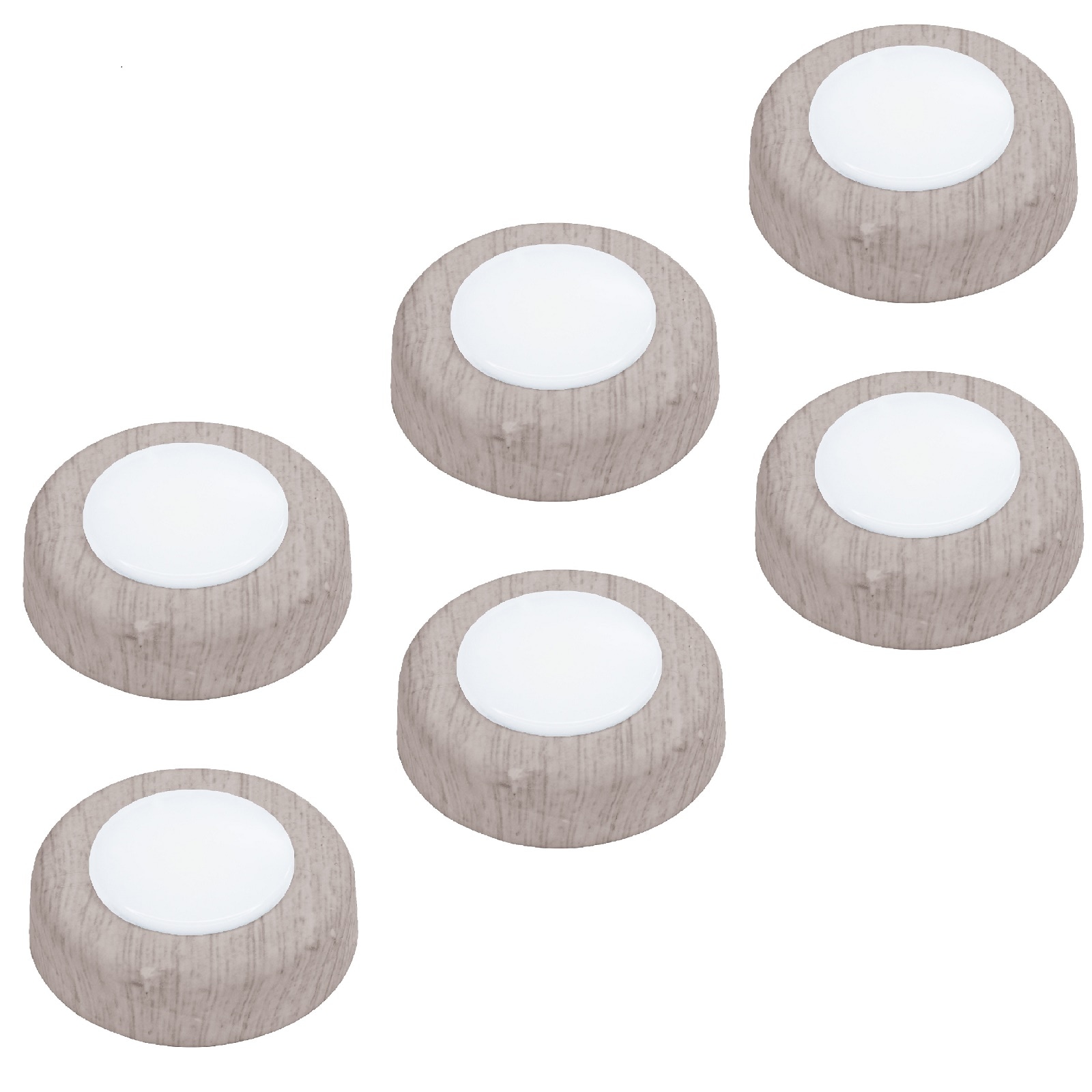 Pinegreen Lighting CL-PK20WG-6PK 0.87-in Battery Puck Light, Daylight
