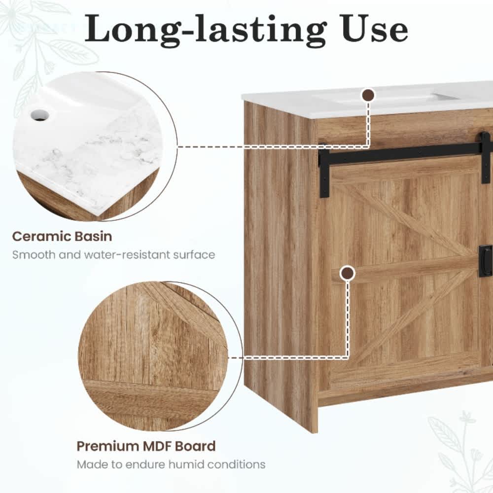 U-HOMY YF-029BN-HM Bath-Vanity-Combo - View #4