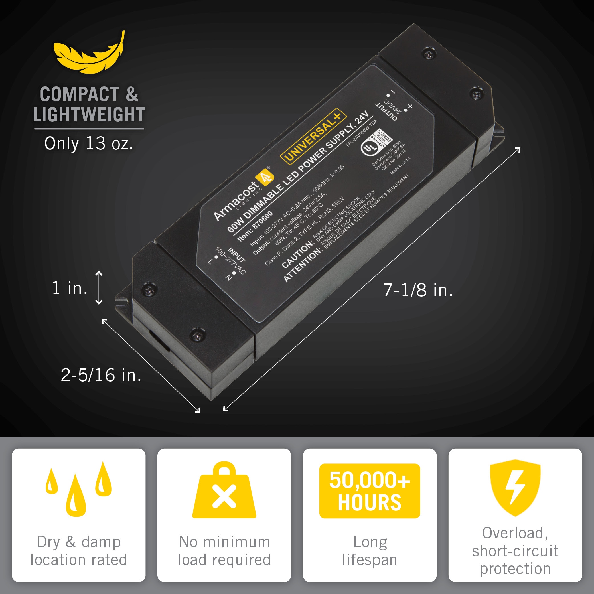 Armacost Lighting 870600 Cabinet-Lighting-Parts - View #2