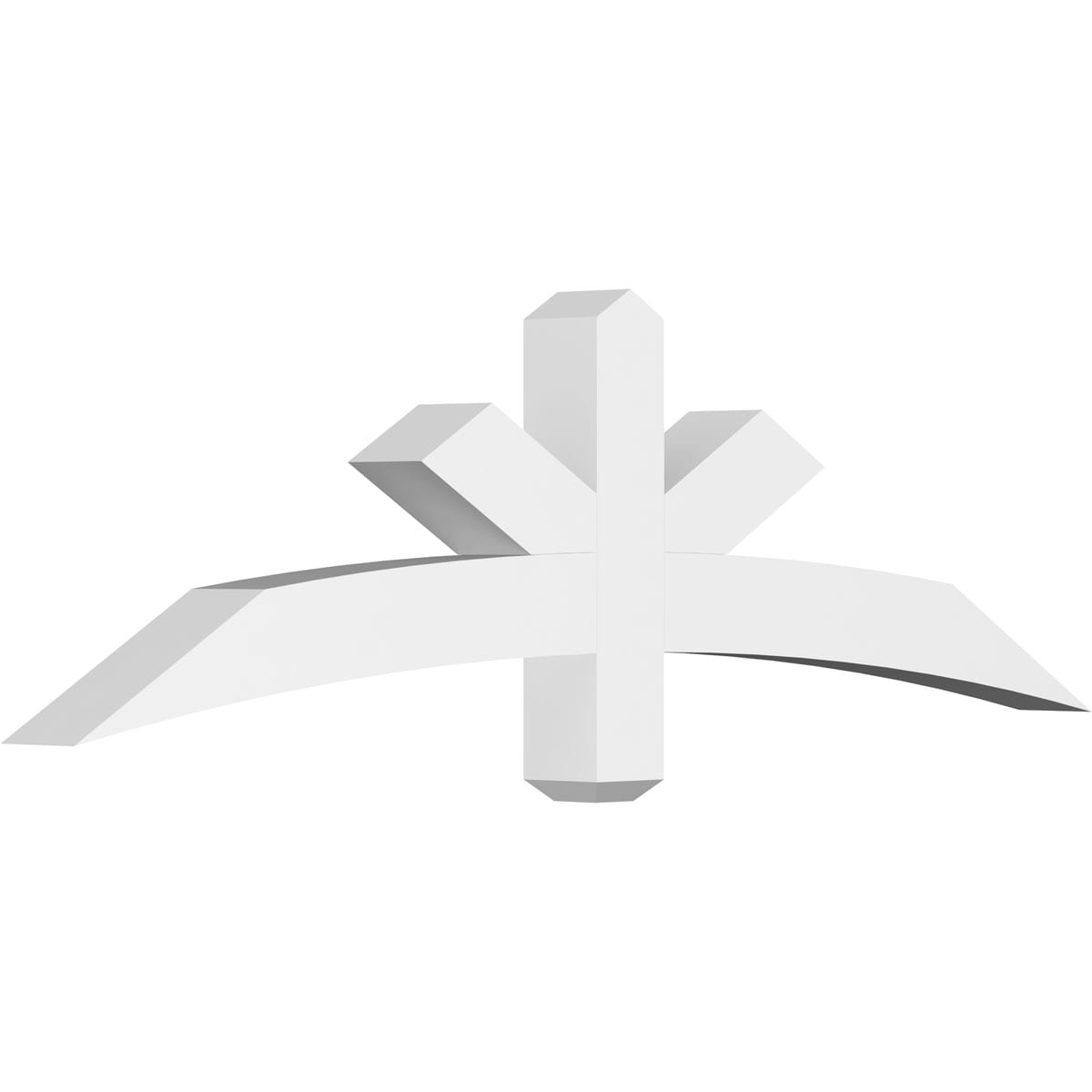 Ekena Millwork GBP060X18X0404ALB00 Alberta White PVC Gable bracket