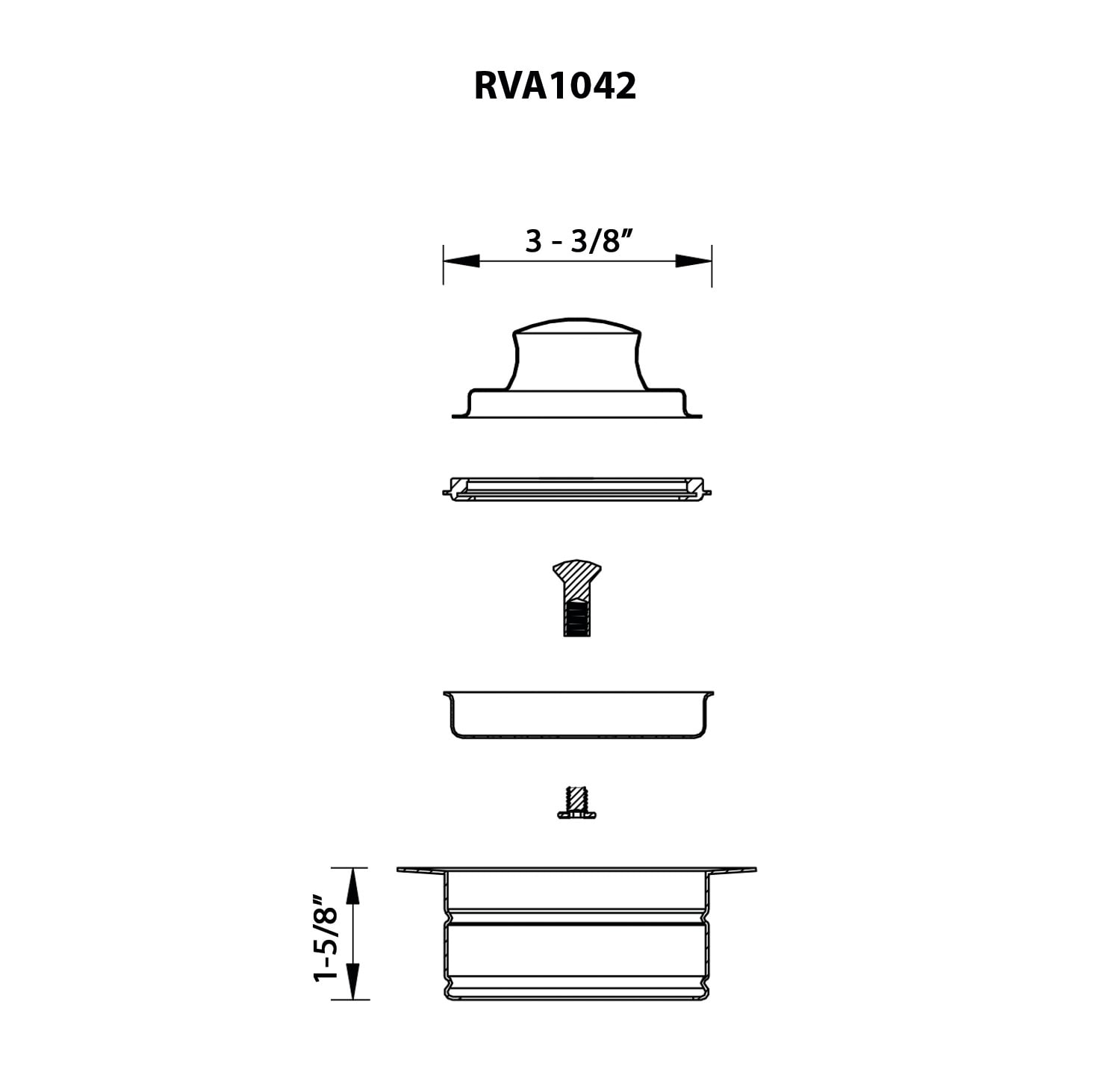 Ruvati RVA1042GG Garbage-Disposal-Parts - View #5