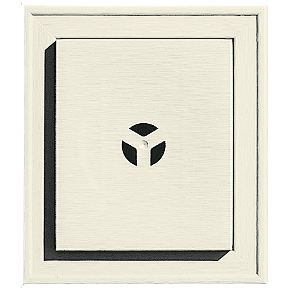 Builders Edge 130110002082 7-in x 8-in Linen Vinyl Universal Mounting Block