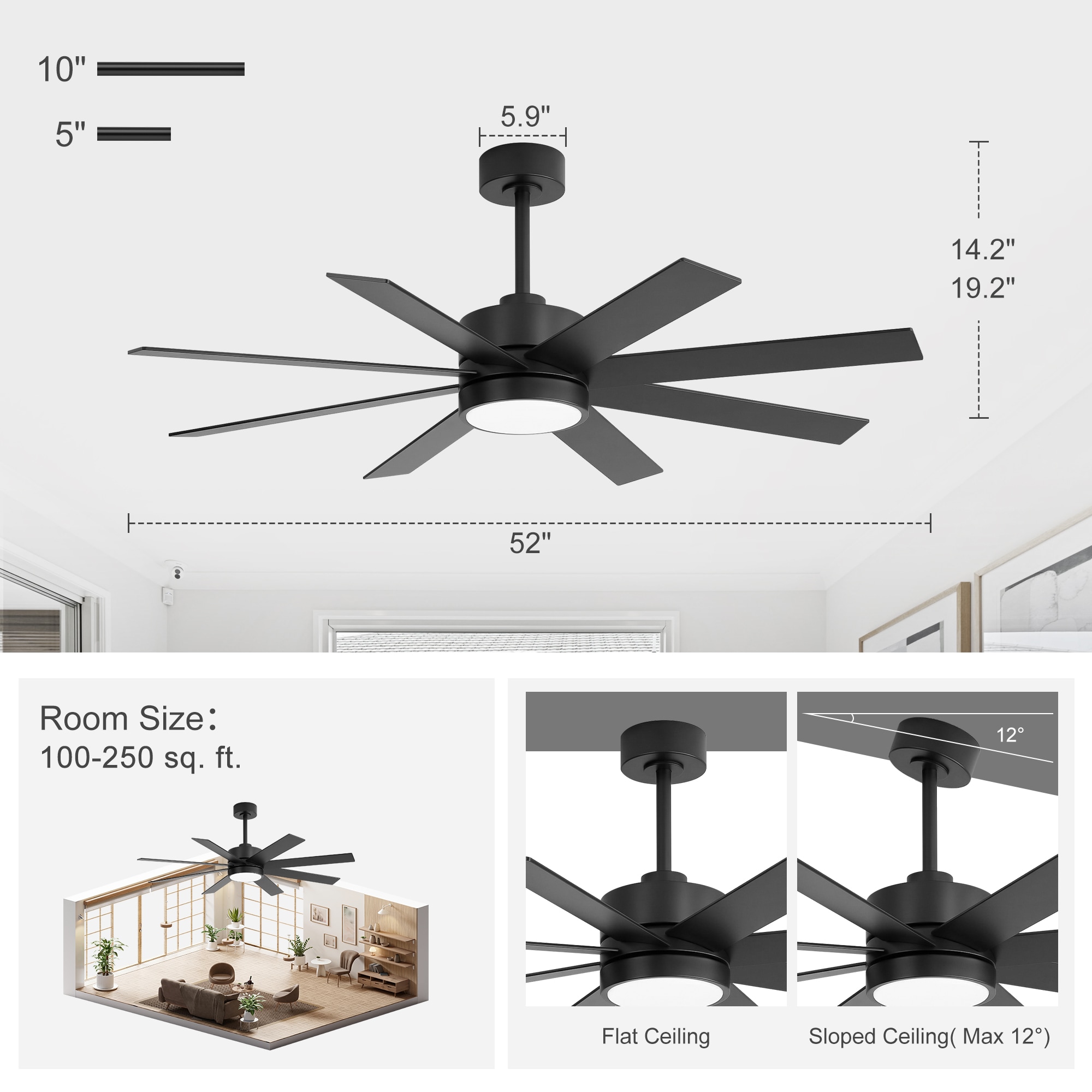 Breezary 30004-SN Ceiling-Fans - View #10