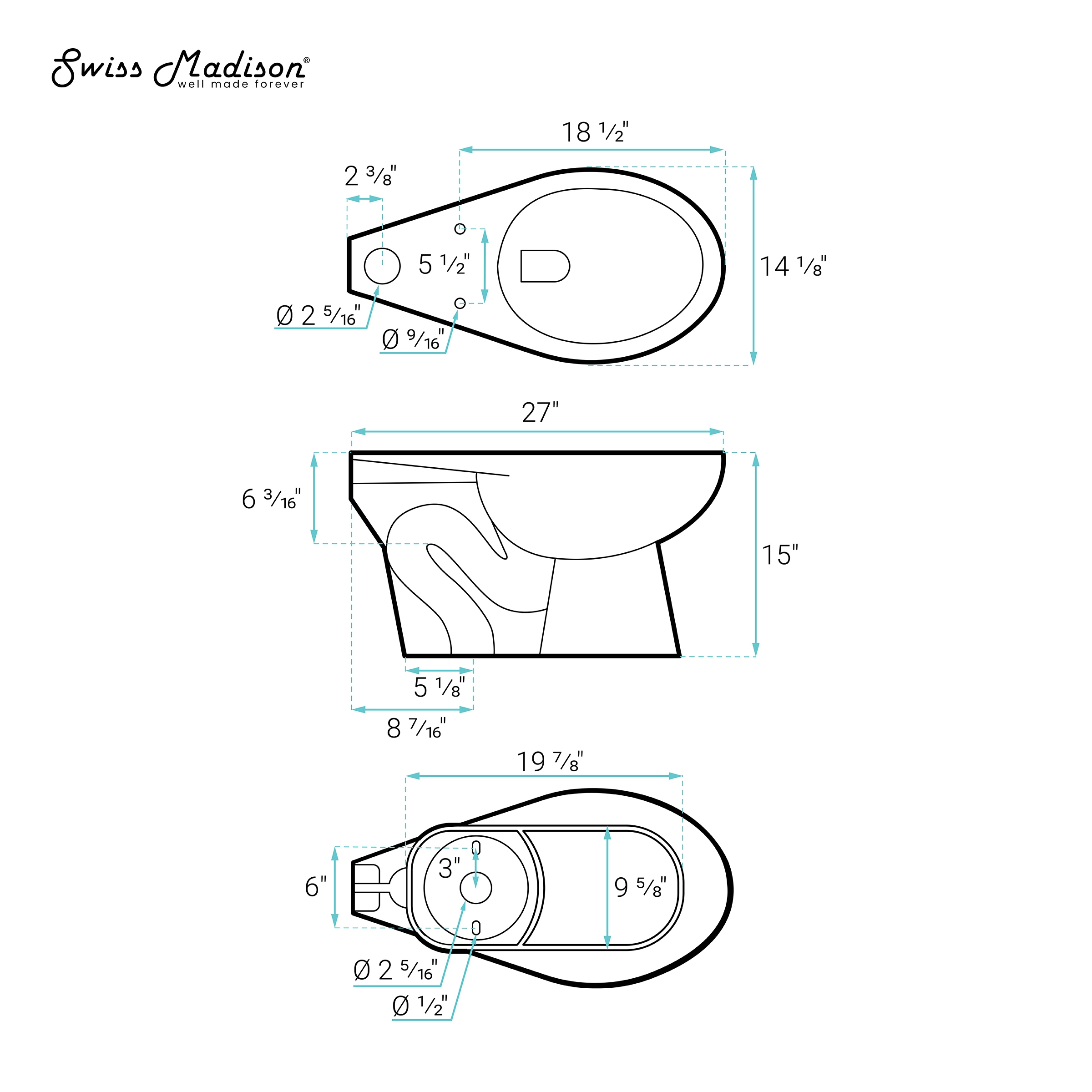 Swiss Madison SM-25-CICHL03WH Toilet-Bowls - View #7