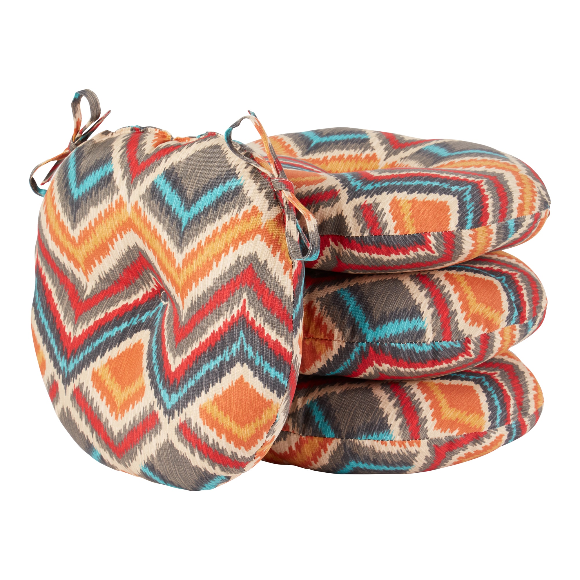 Greendale Home Fashions OC6816S4-SURREAL 15-in x 15-in 4 -Piece Surreal Patio chair cushion