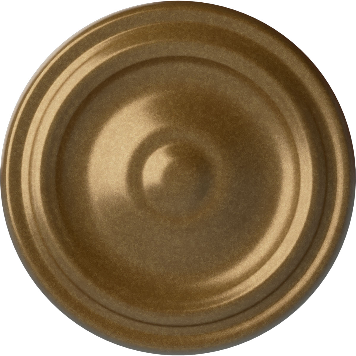 Ekena Millwork CM09MAPAS Maria 9.625-in W x 9.625-in L Painted Pale Gold Polyurethane Whole Ceiling Medallion