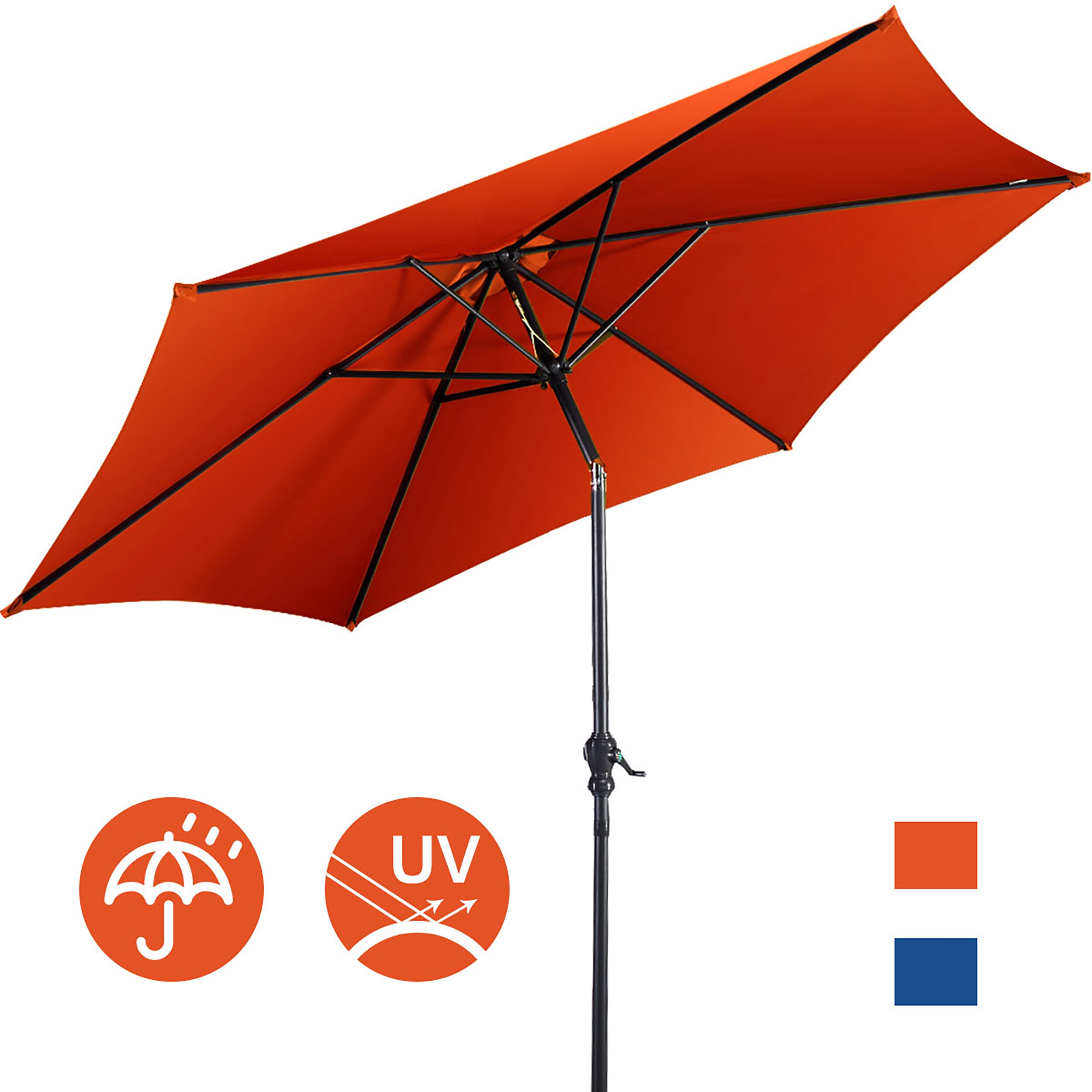 Costway OP2806OR Umbrellas-2 - View #3