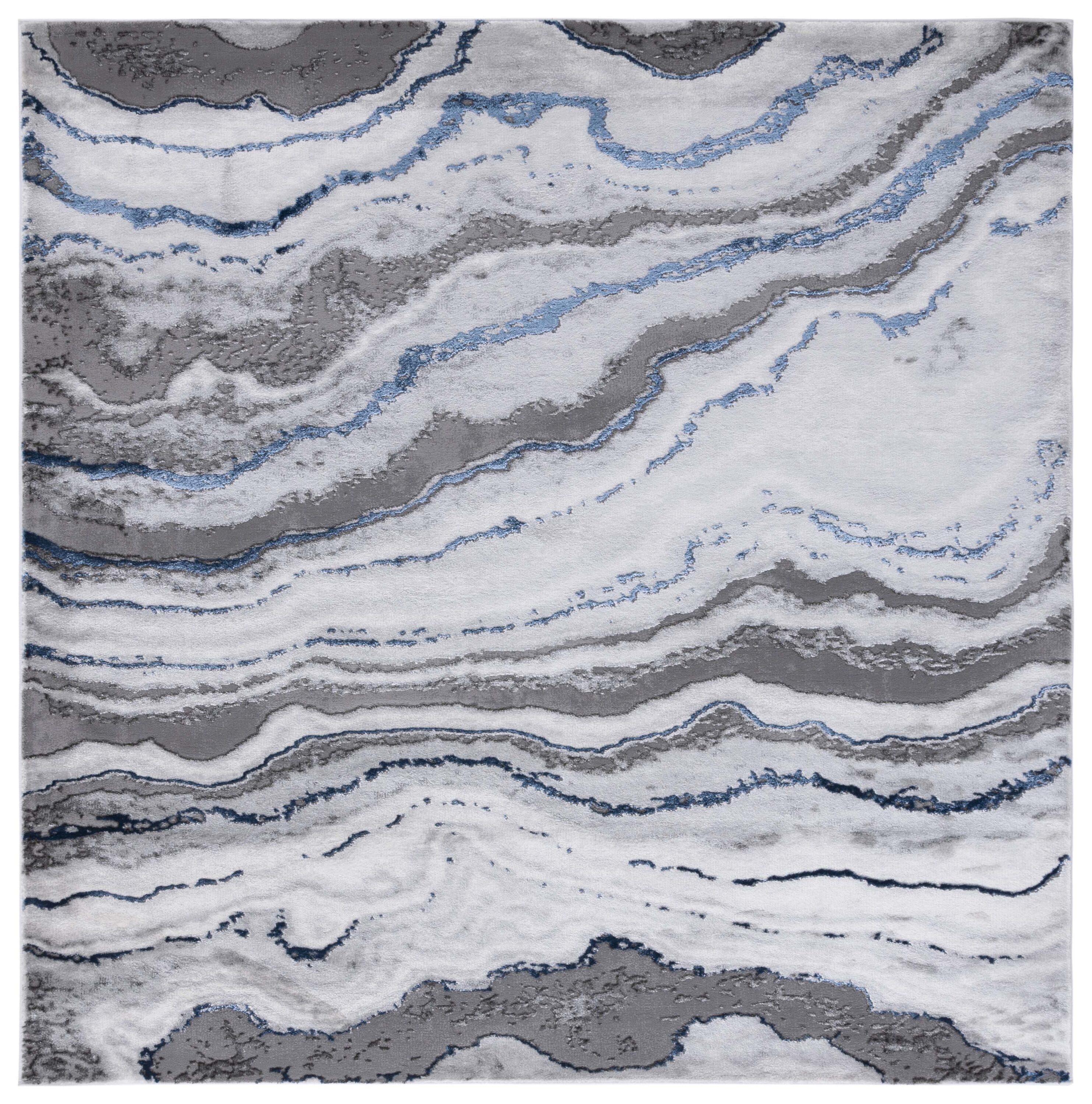 Craft 858H Grey/Blue 7 X 7 Area Rug
