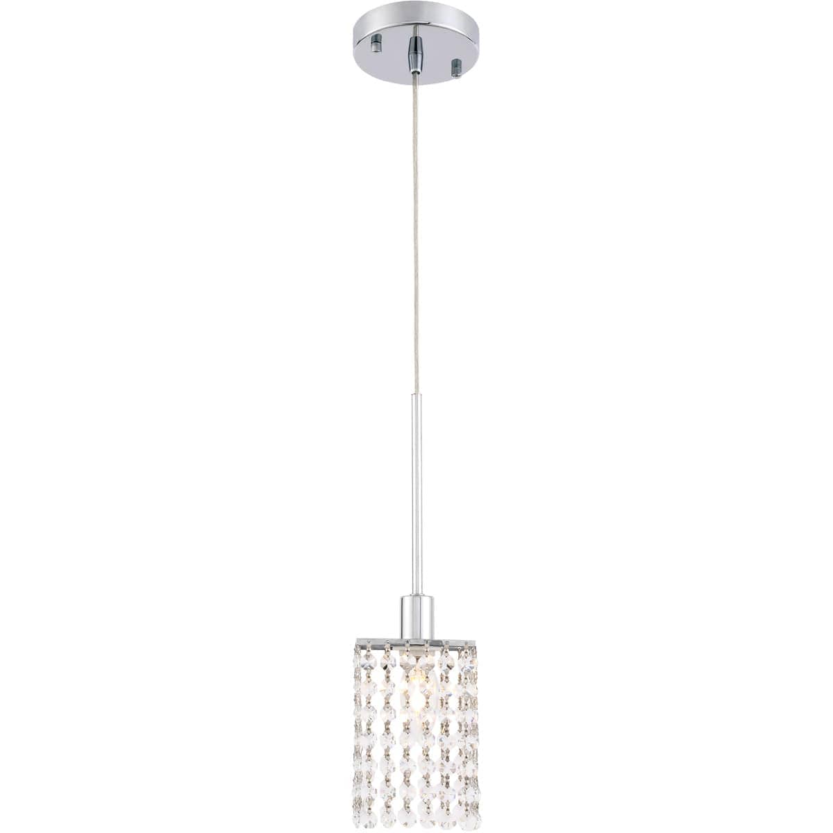 Elegant Lighting 1706626 Living District LD7500C Taylor 1 Light 5 inch Chrome Pendant Ceiling Light