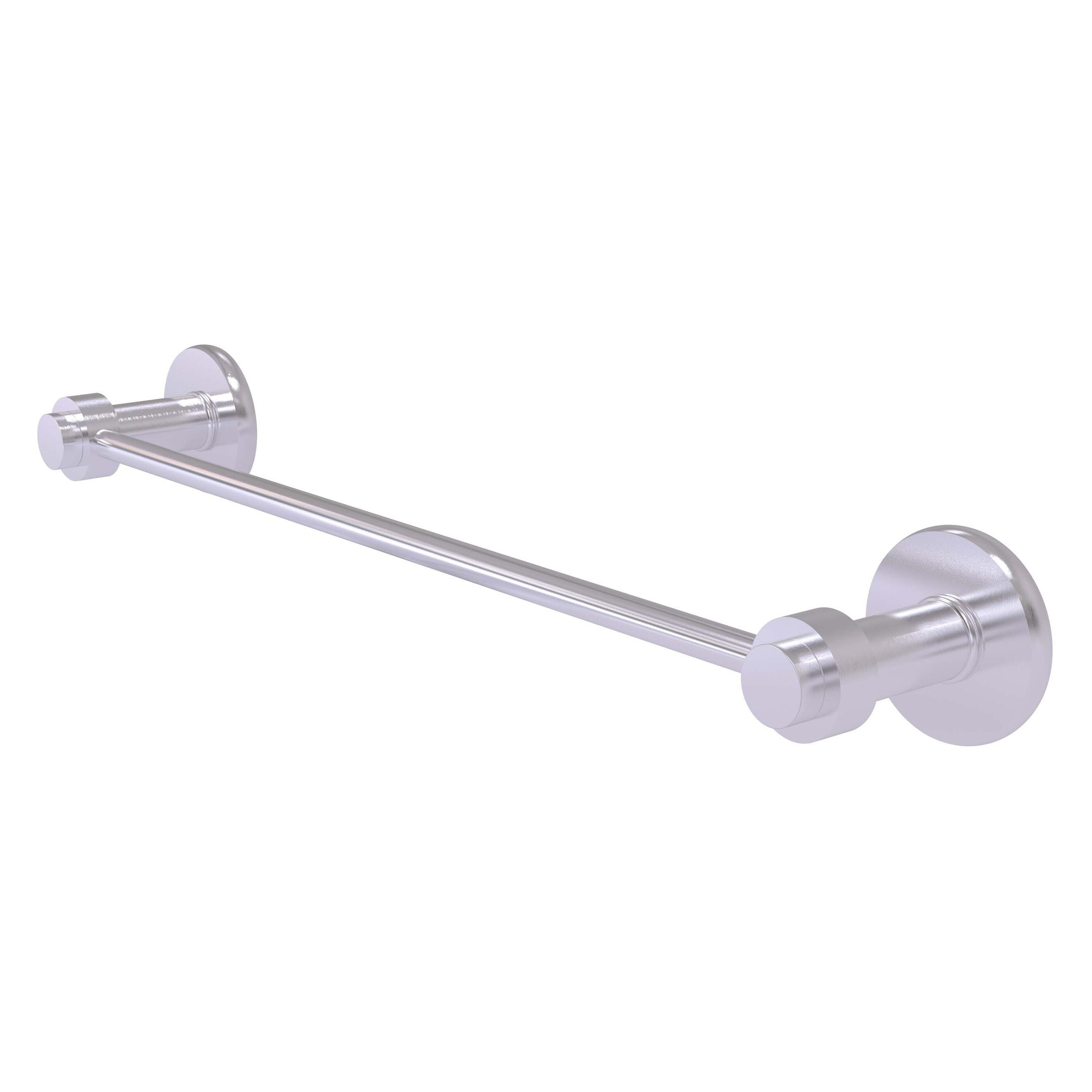 Allied Brass 931/36-SCH Mercury 36-in Satin Chrome Wall mount Single Towel Bar
