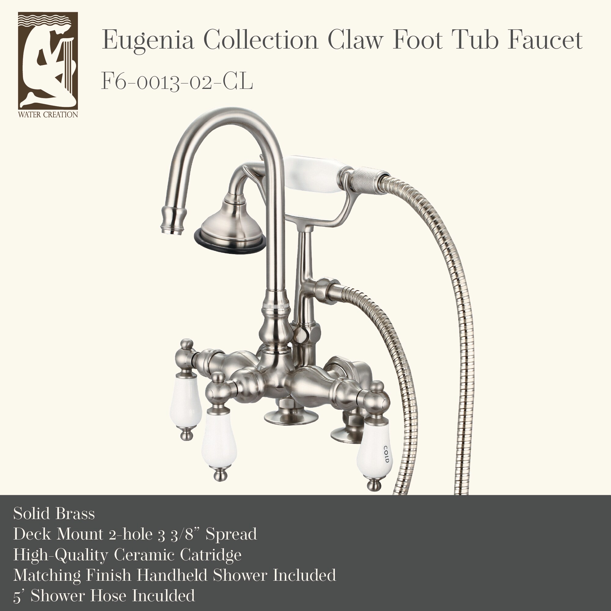 Water Creation F6-0013-02-CL Roman-Tub-Faucets - View #3