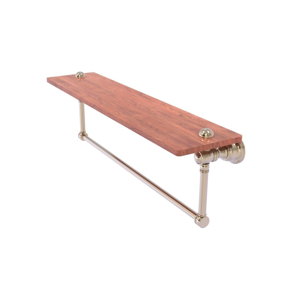 Allied Brass CL-1-22TB-IRW-PEW Carolina Antique Pewter Wall mount Bathroom Shelf ( 22-in x 7-in x 5-in )