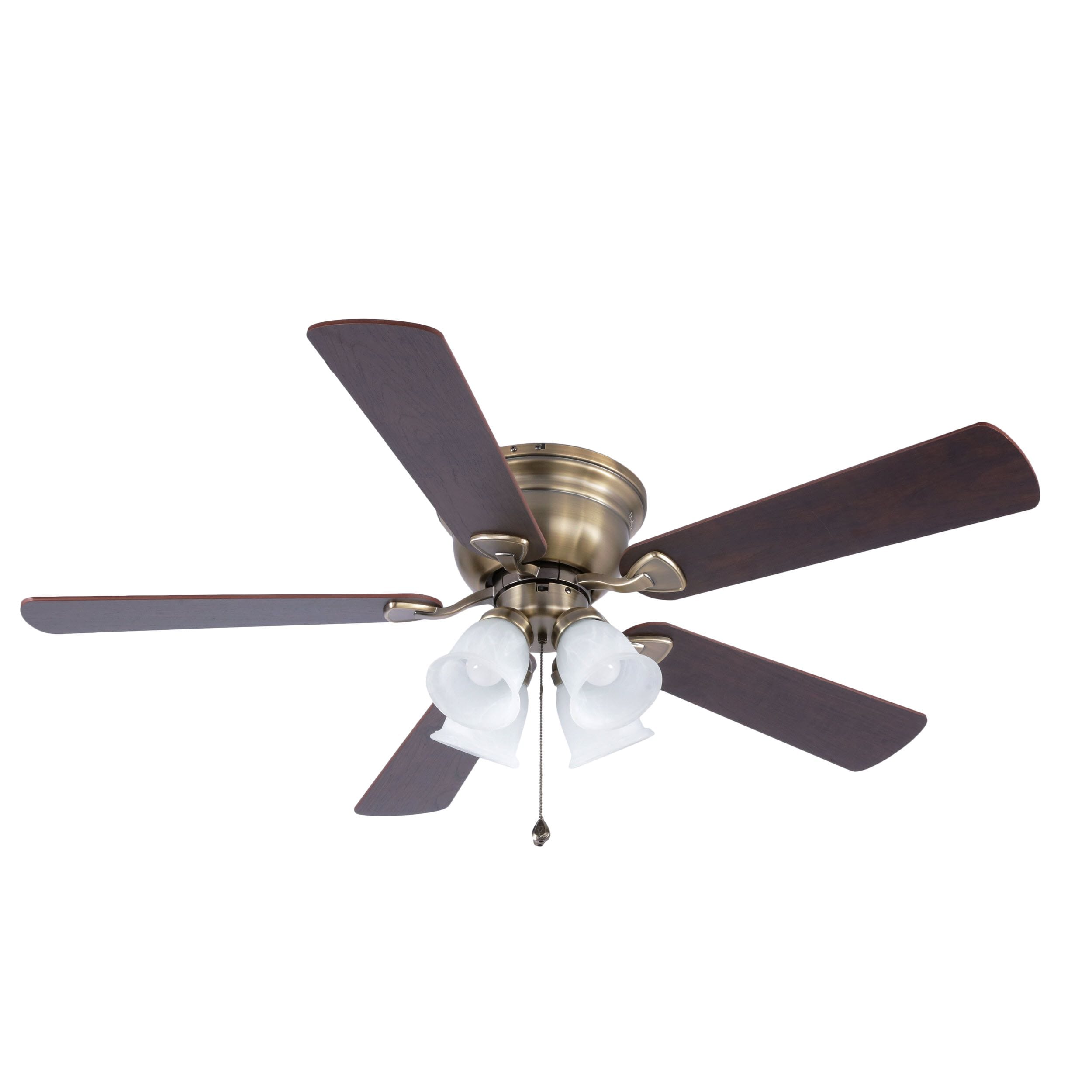 Harbor Breeze 42 In Centreville Antique Brass Ceiling Fan With Light ...