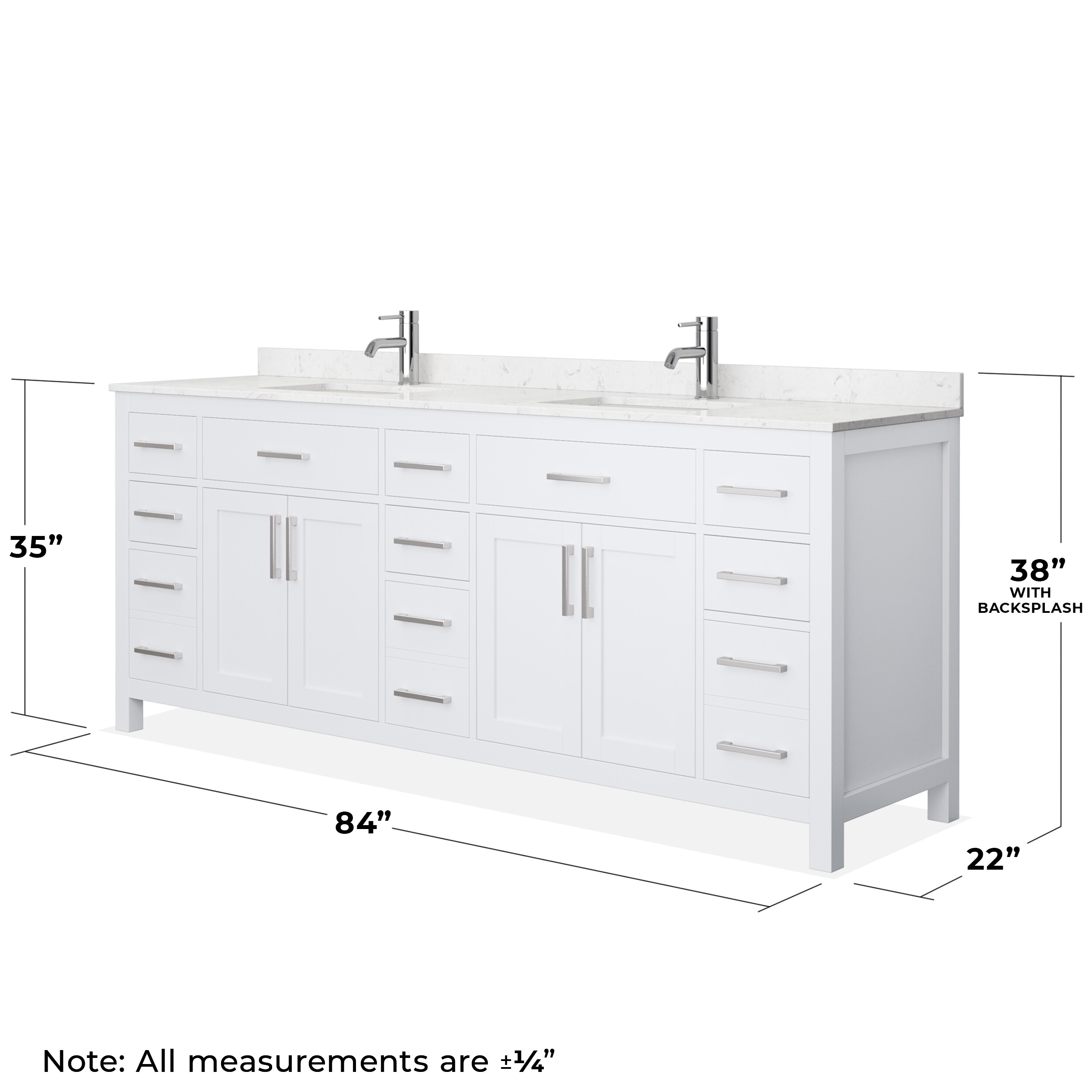 Wyndham Collection WCG242484DWHCCUNSMXX Bath-Vanity-Combo - View #14